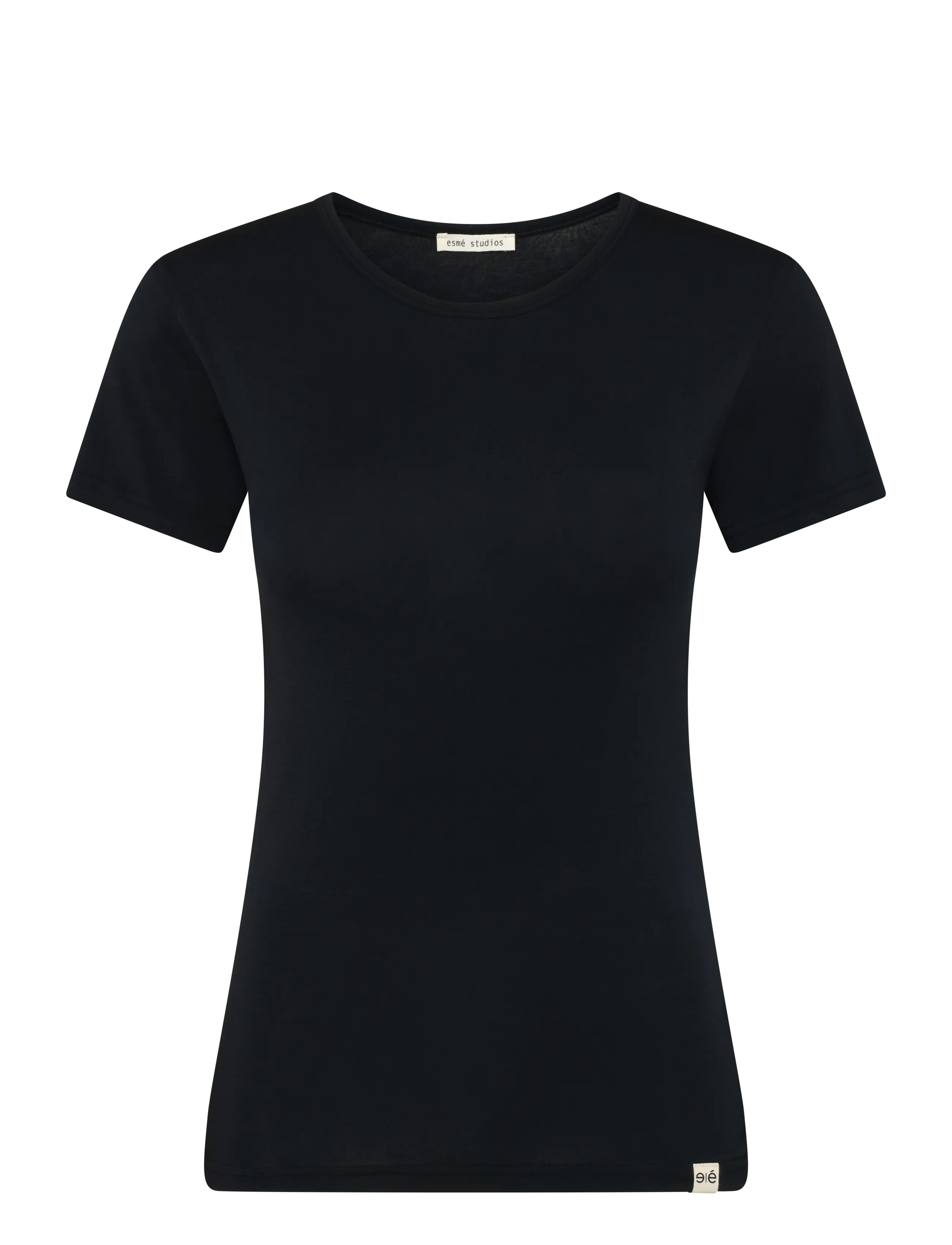 Esme Studios ESPenelope Slim Fit T-shirt - Kläder - BLACK / black