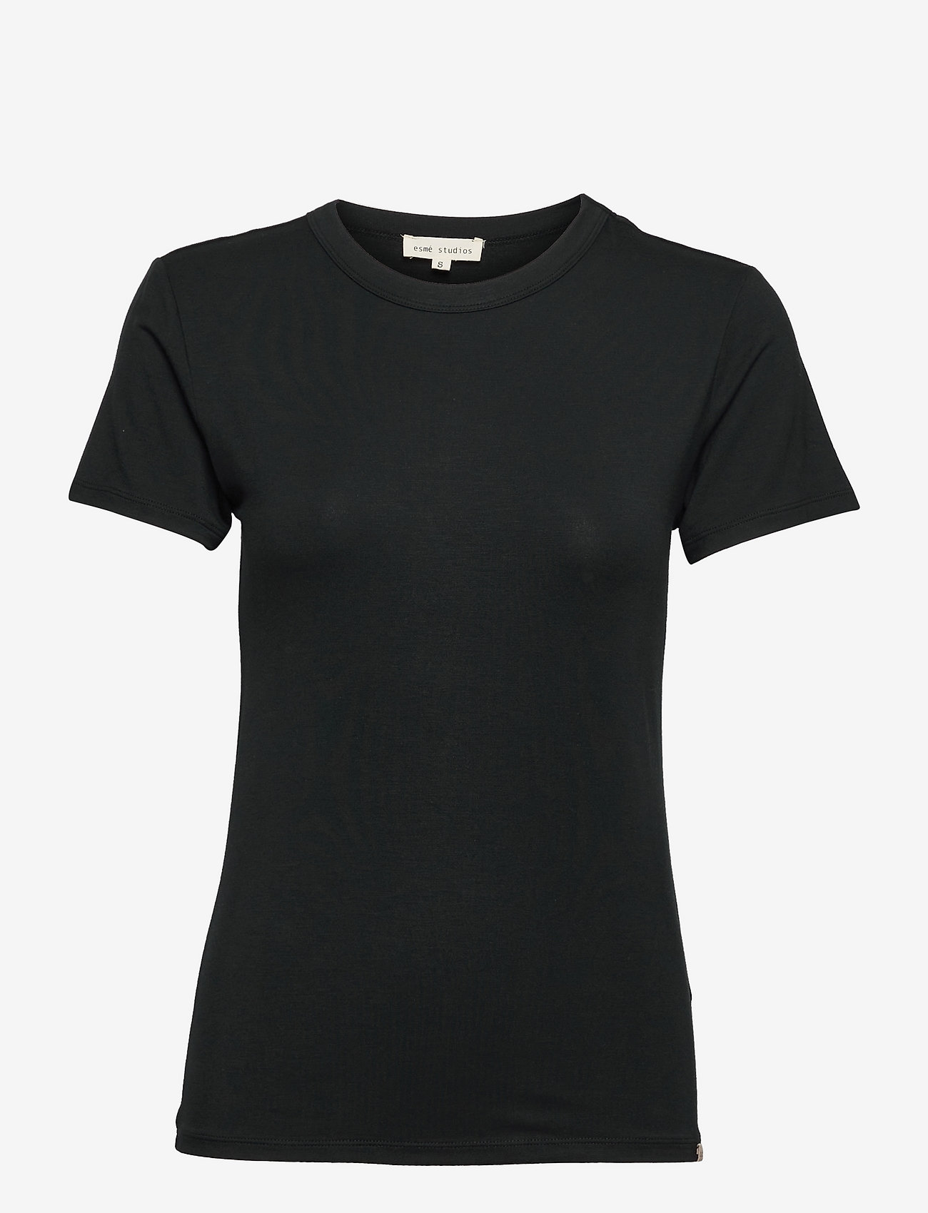 Esme Studios - ESPenelope Slim Fit T-shirt - t-shirt & tops - black - 0