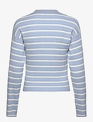Esme Studios - ESAura Polo Knit - pullover - blue fog stripes - 1