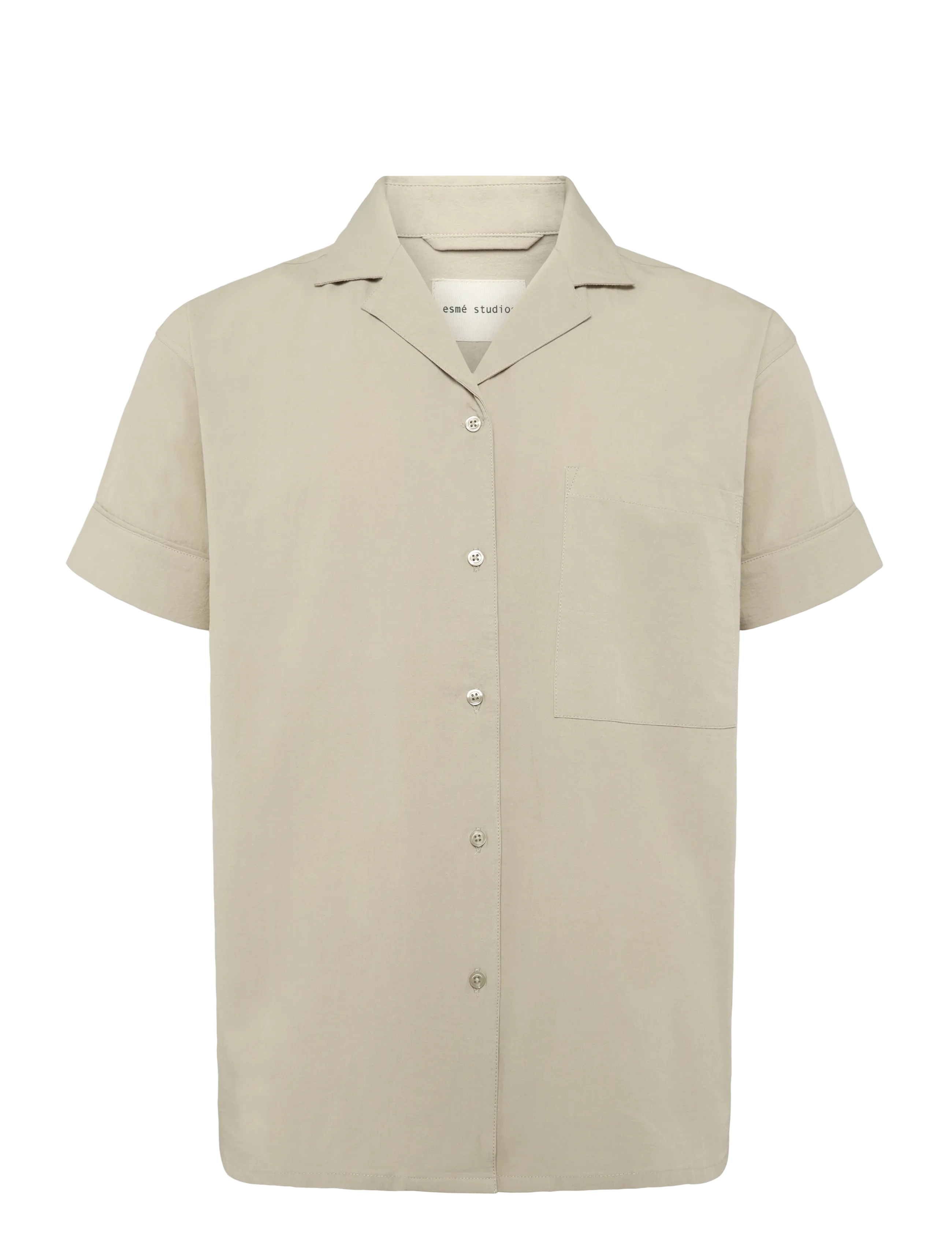 Esme Studios ESRuby Resort Shirt GOTS - Särgid - CHATEAU GRAY / grey