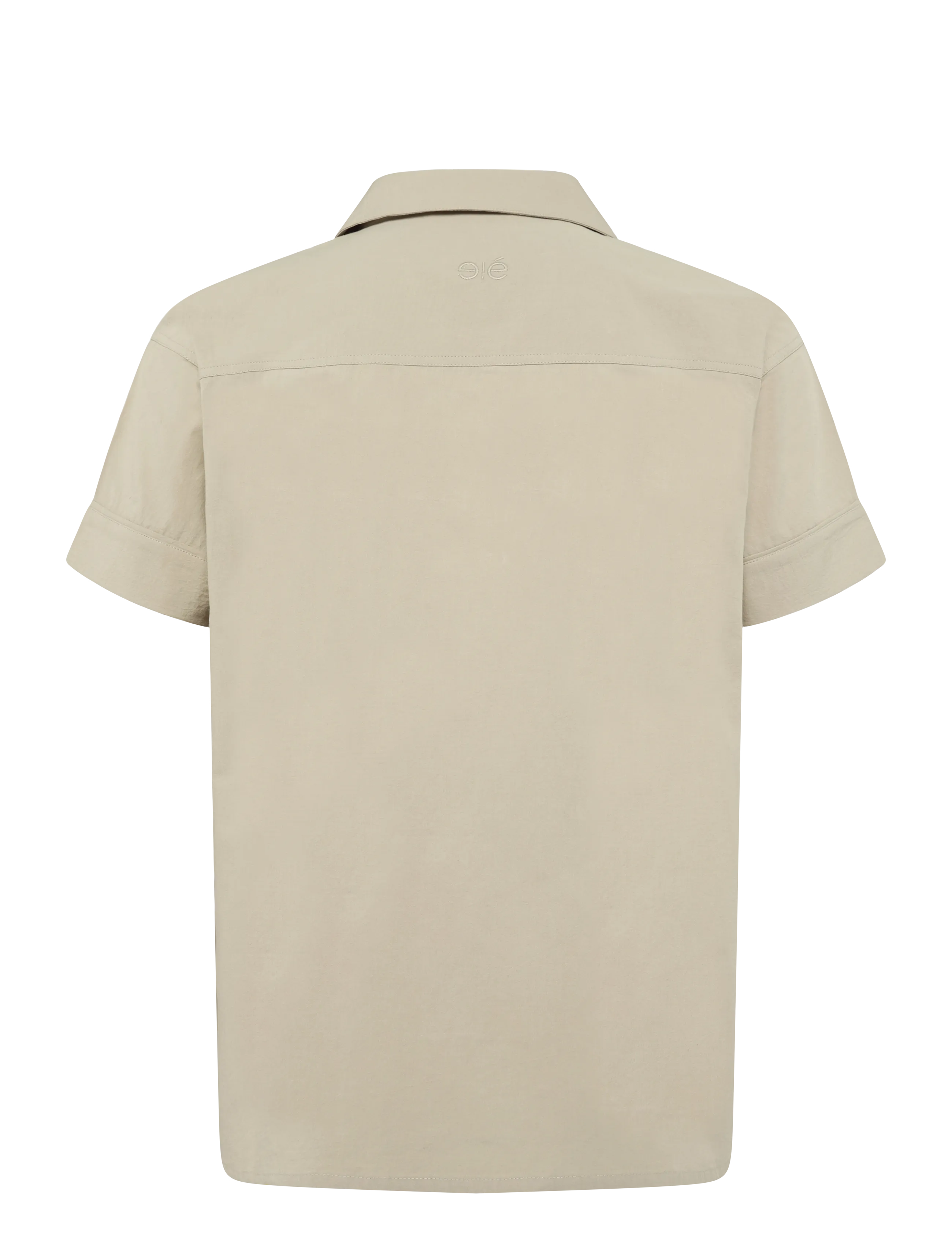 Esme Studios - ESRuby Resort Shirt GOTS - short-sleeved shirts - chateau gray - 1