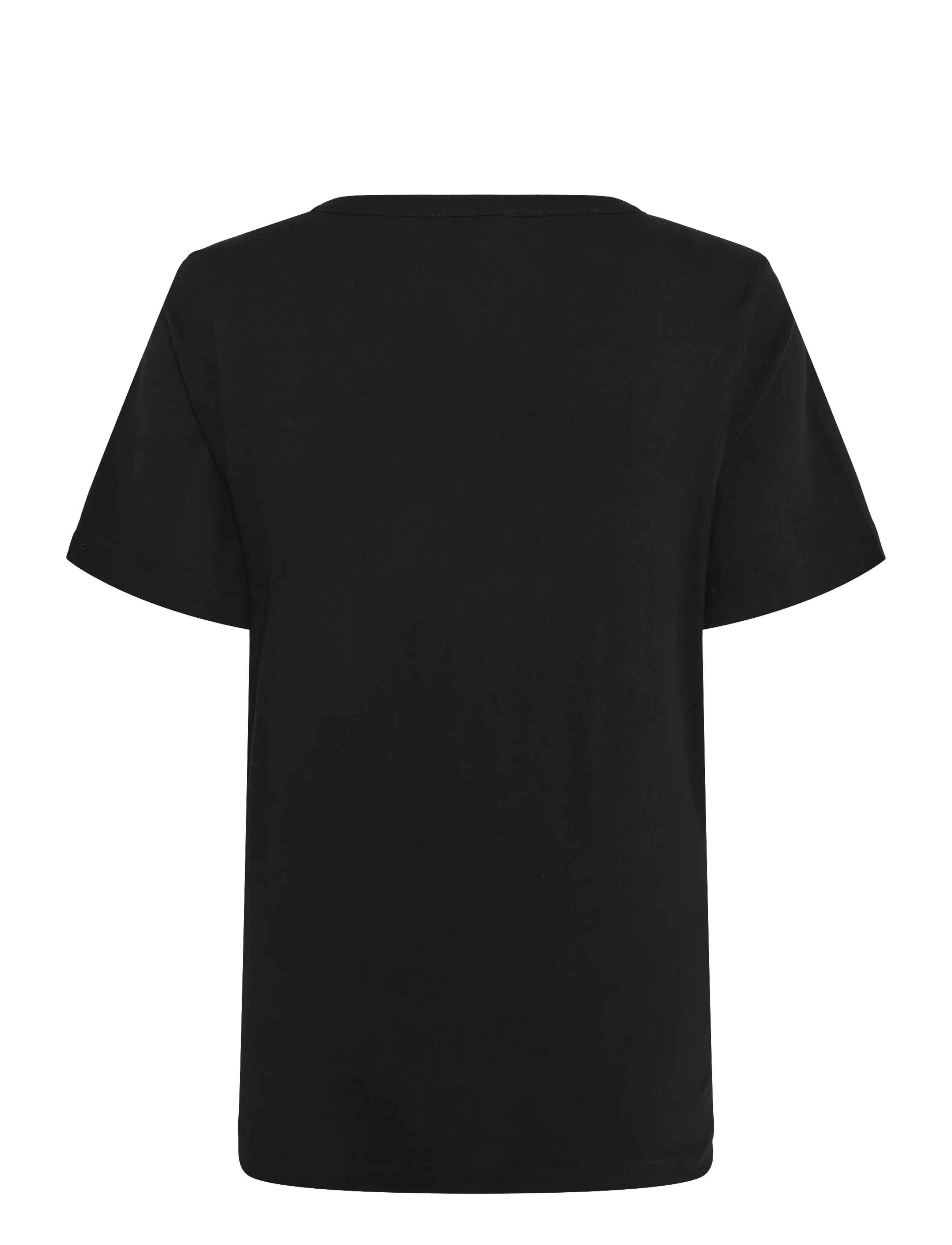Esme Studios - ESSigne V-neck T-shirt GOTS - madalaimad hinnad - black - 1