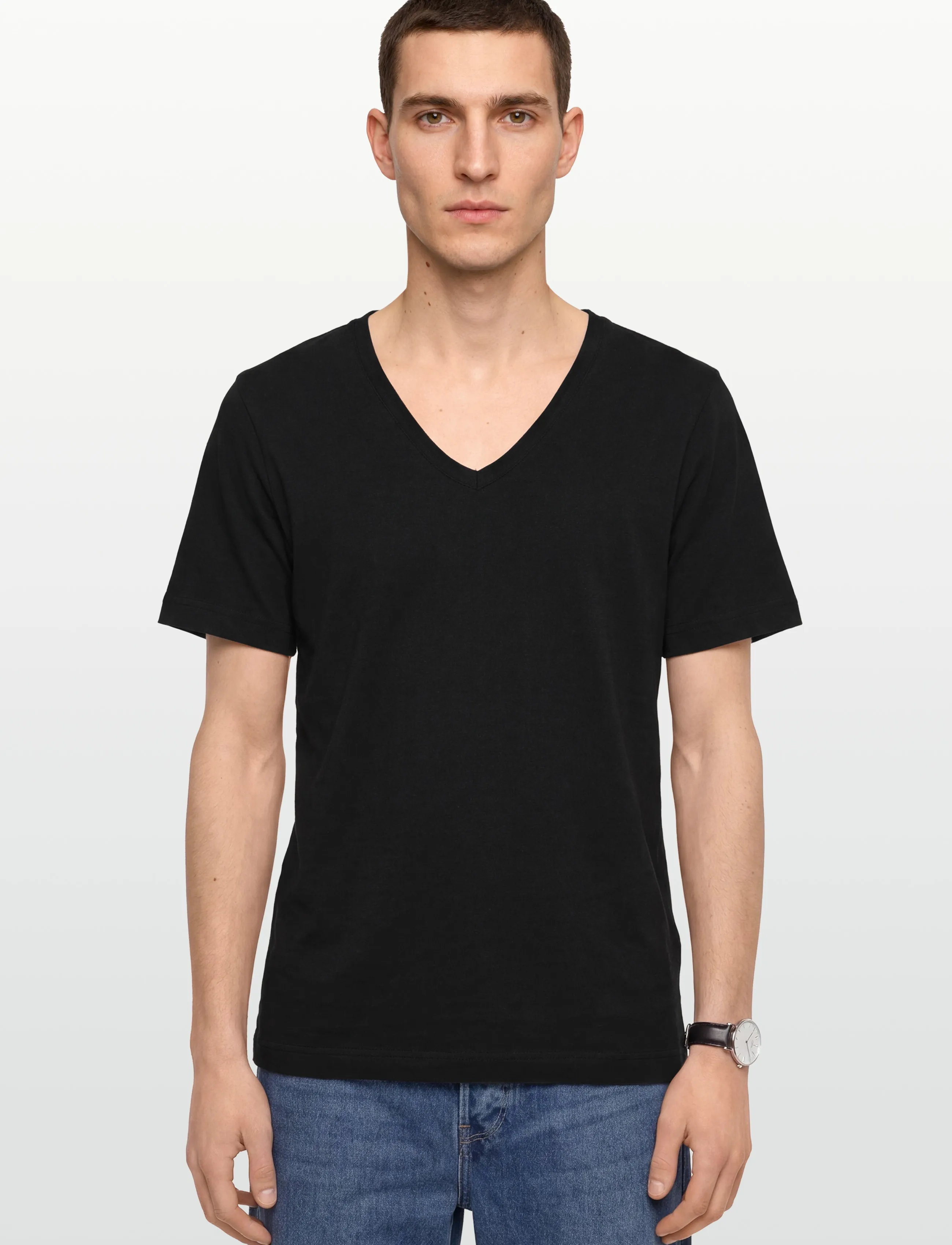 Esme Studios - ESSigne V-neck T-shirt GOTS - die niedrigsten preise - black - 3