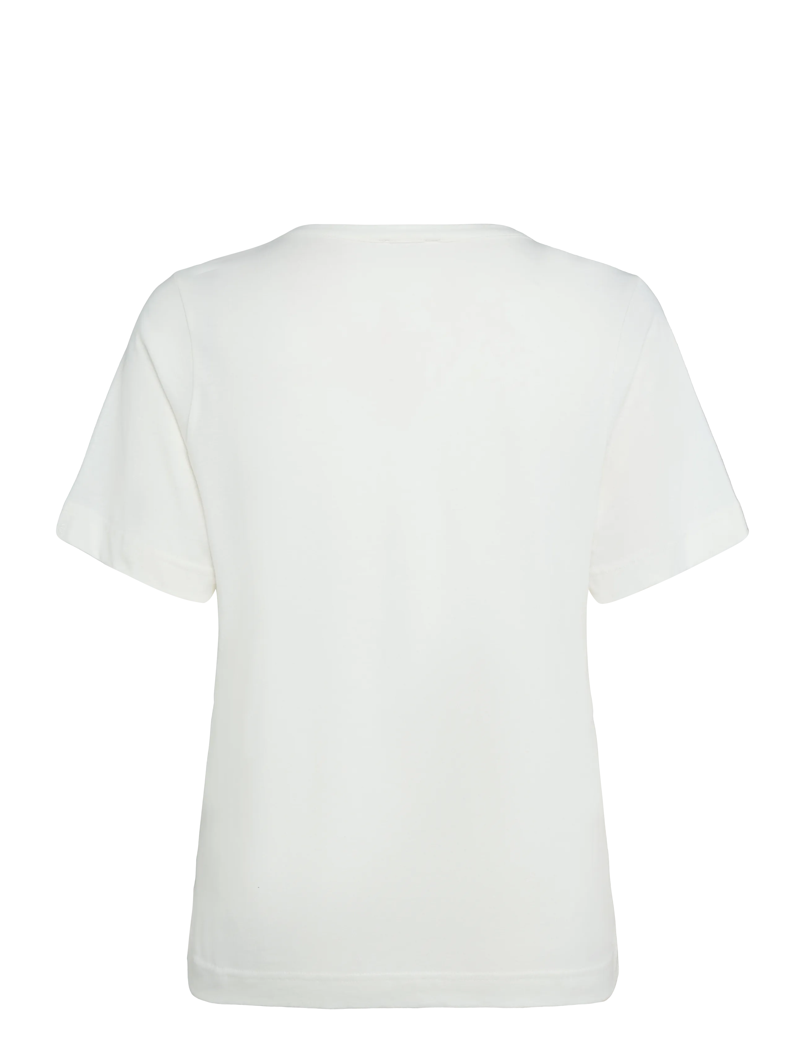 Esme Studios - ESSigne V-neck T-shirt GOTS - laveste priser - snow white - 2