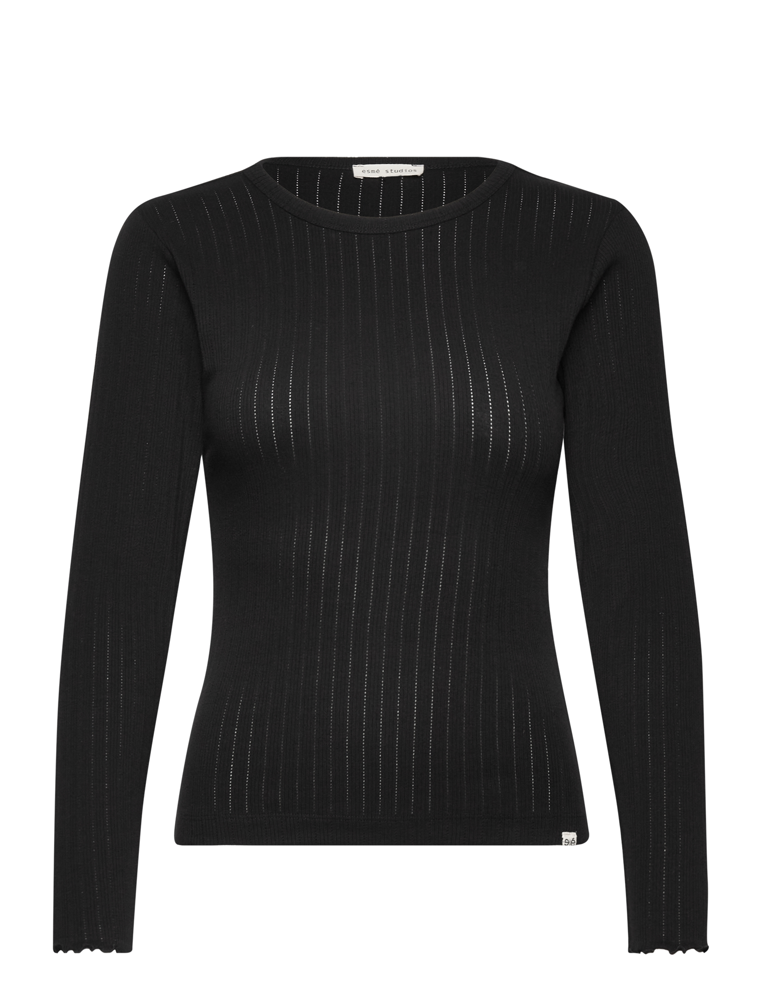 Esme Studios ESElla LS Top GOTS - Kläder - BLACK / black