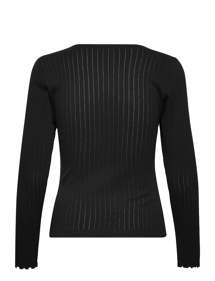 Esme Studios - ESElla LS Top GOTS - langärmlige tops - black - 1