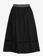 ESLuna Midi Skirt - GOTS - BLACK