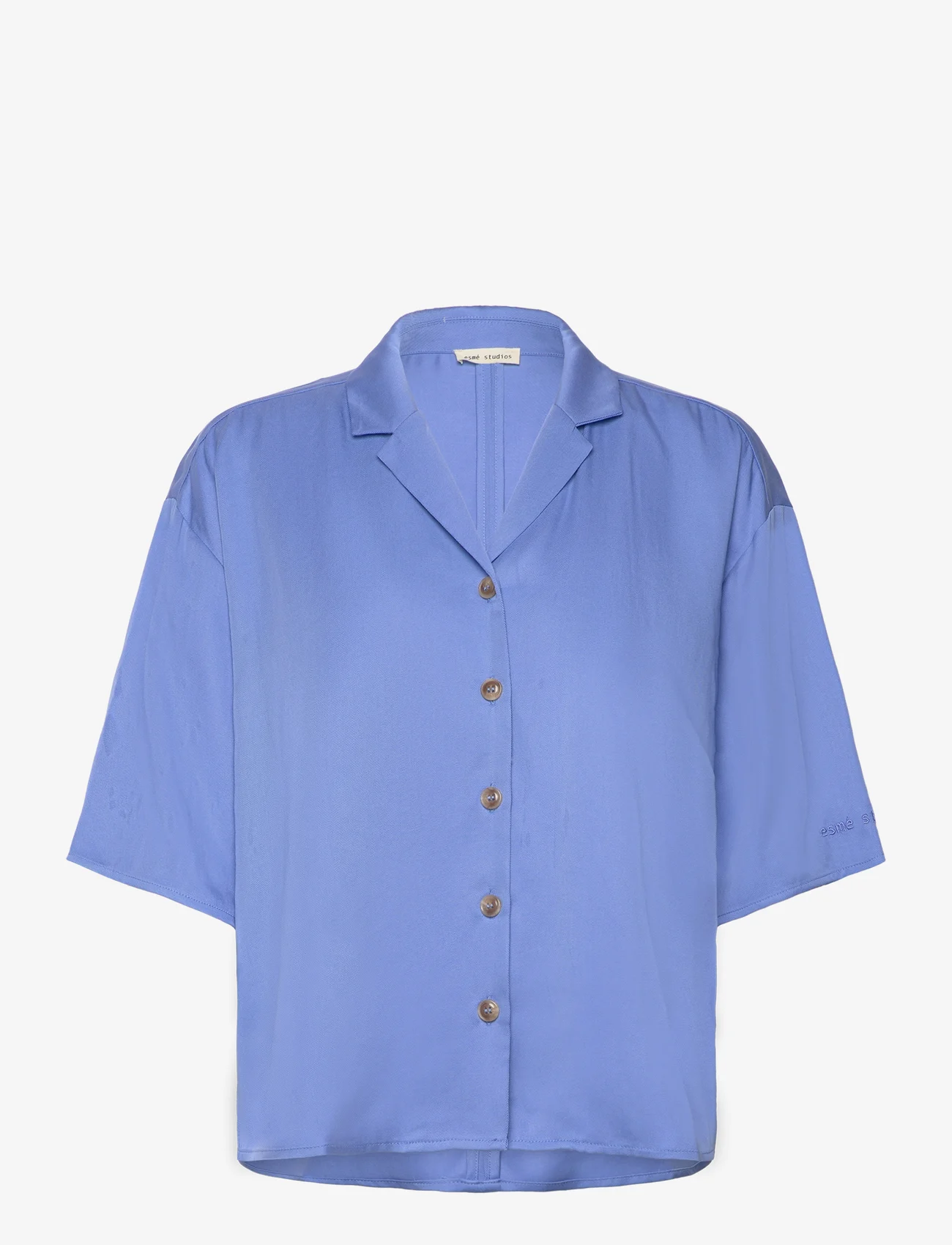 Esme Studios - ESElly 2/4 Shirt - short-sleeved shirts - granada sky - 0