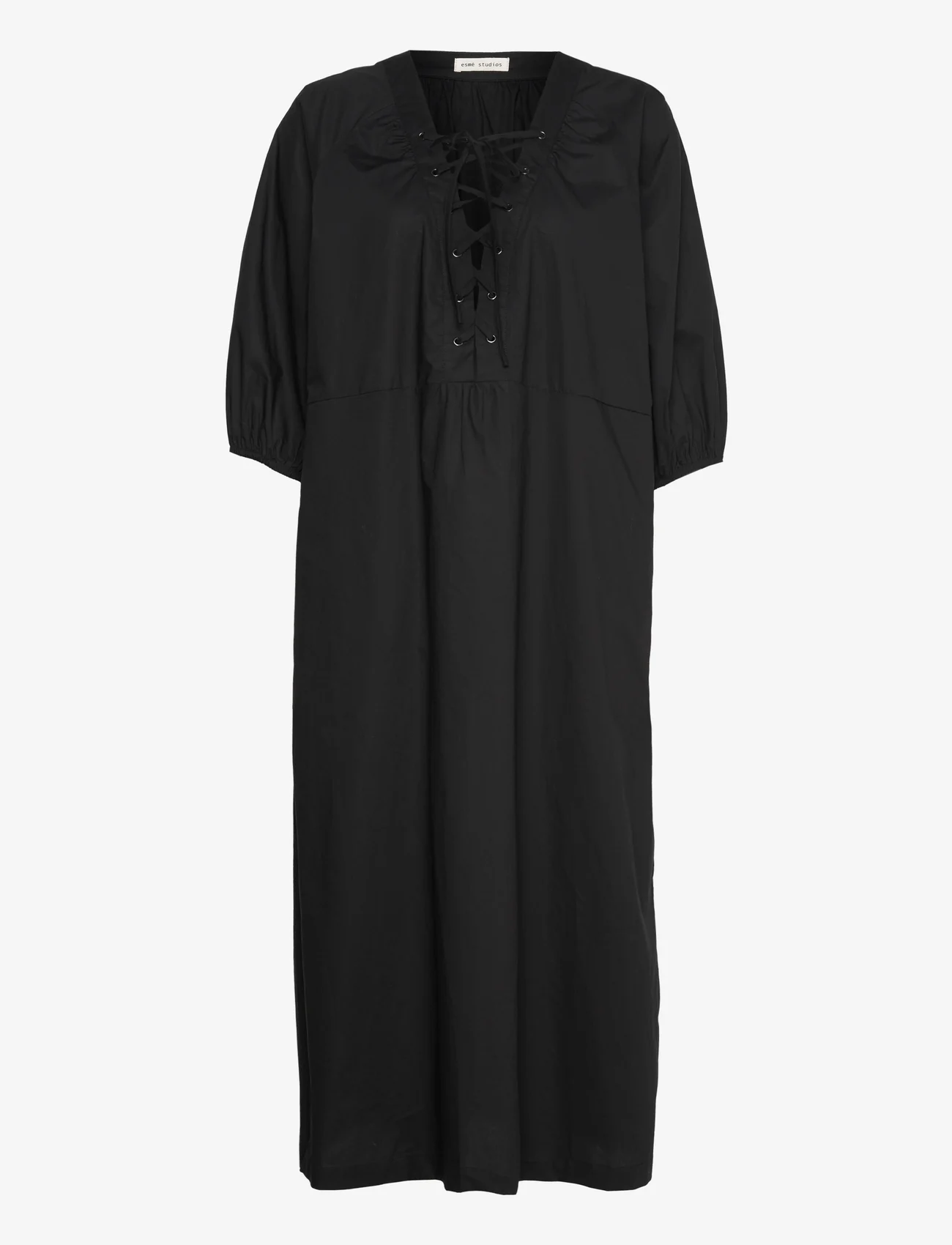 Esme Studios - ESSaga Maxi Dress - midi dresses - black - 0