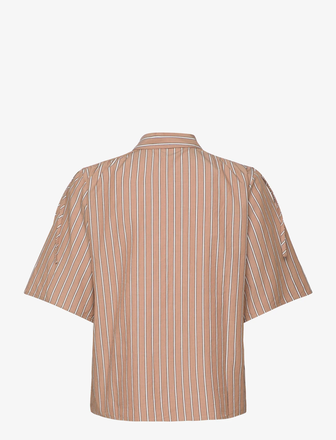 Esme Studios - ESRikka SS Shirt - short-sleeved shirts - burro stripe - 1