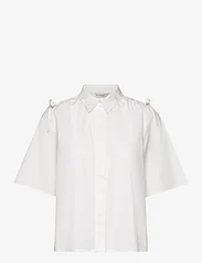 Esme Studios - ESRikka SS Shirt - short-sleeved shirts - snow white - 0