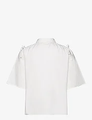 Esme Studios - ESRikka SS Shirt - short-sleeved shirts - snow white - 1