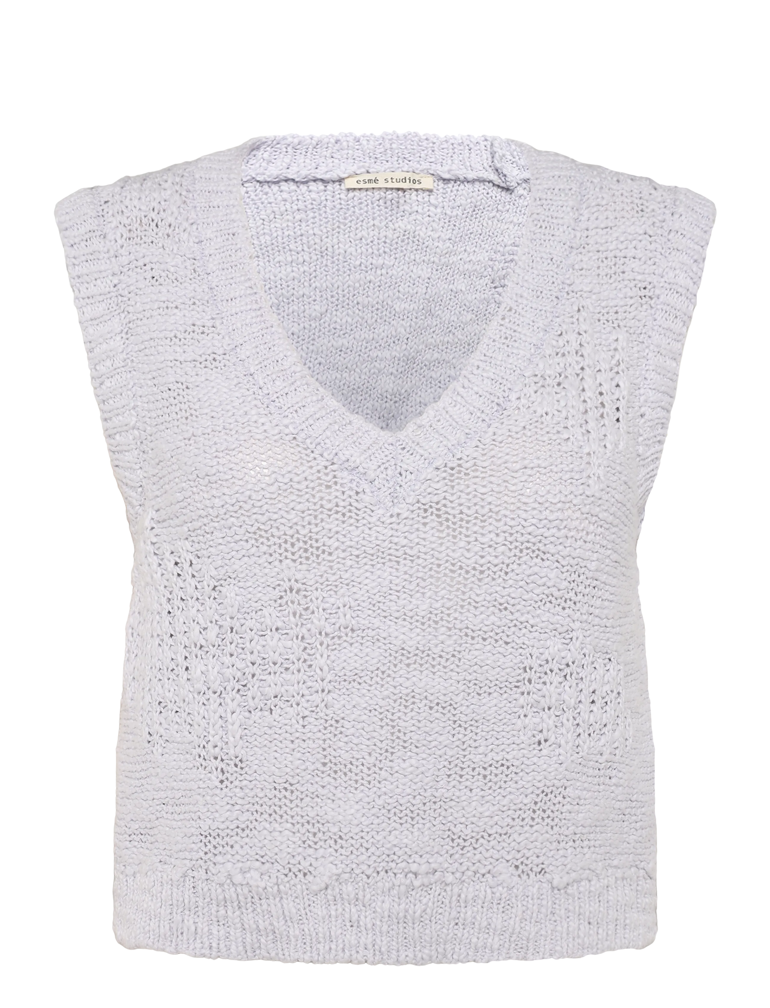 ESME STUDIOS Eslucca Knit Vest Gots Lila - M - Damen