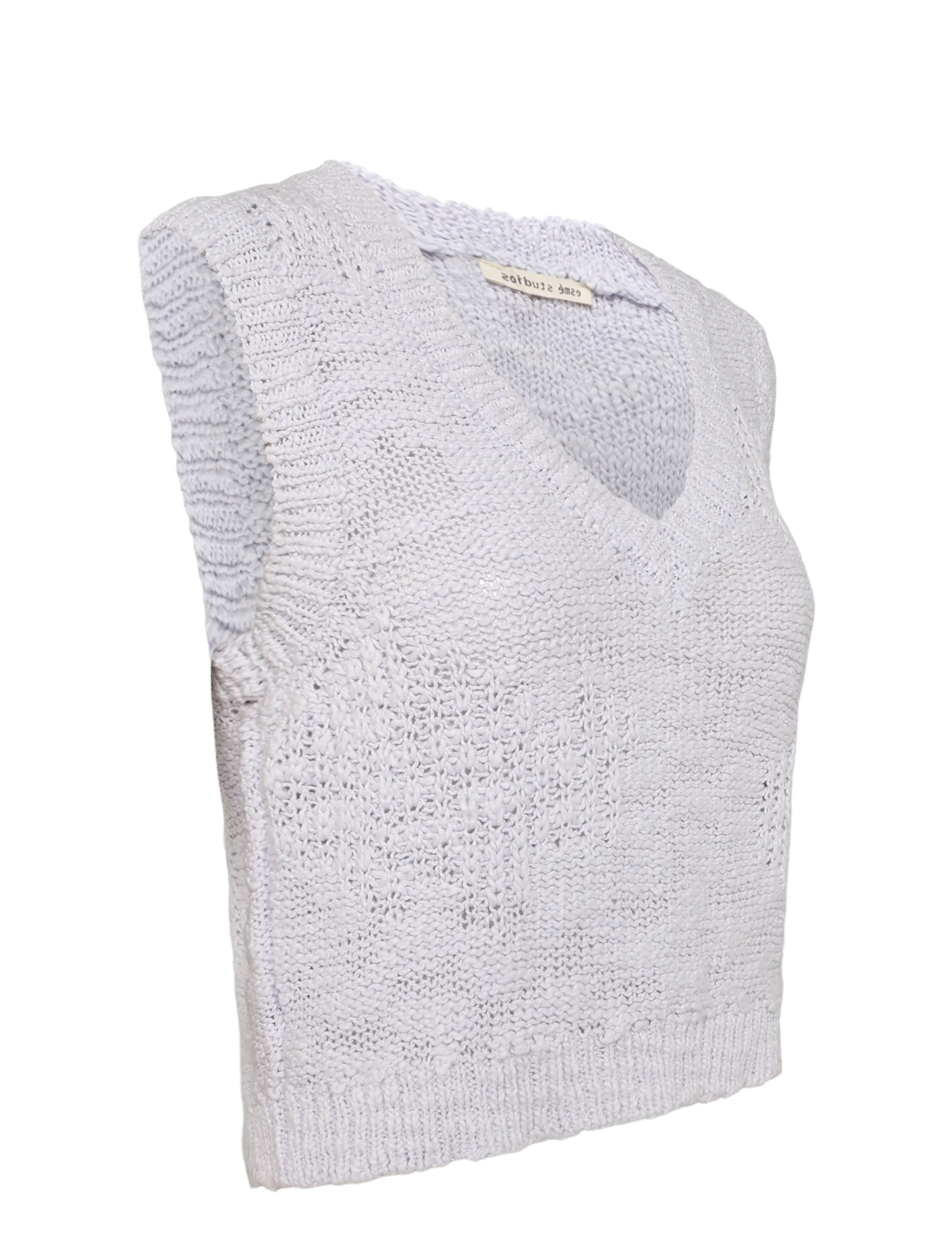 Esme Studios - ESLucca Knit Vest GOTS - strikveste - lilac hint - 3