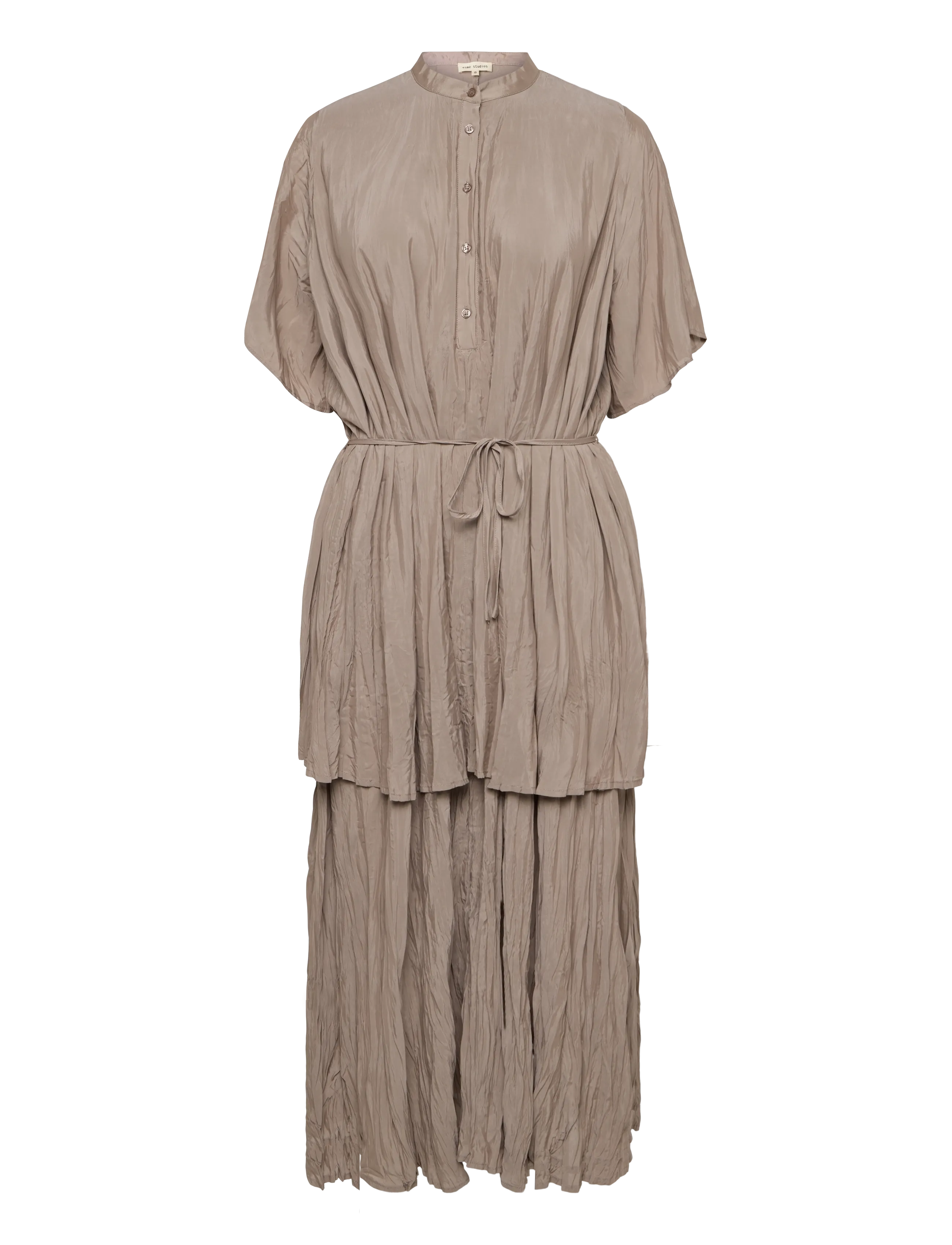ESME STUDIOS Estova Maxi Kleid Grs Beige - XS - Damen