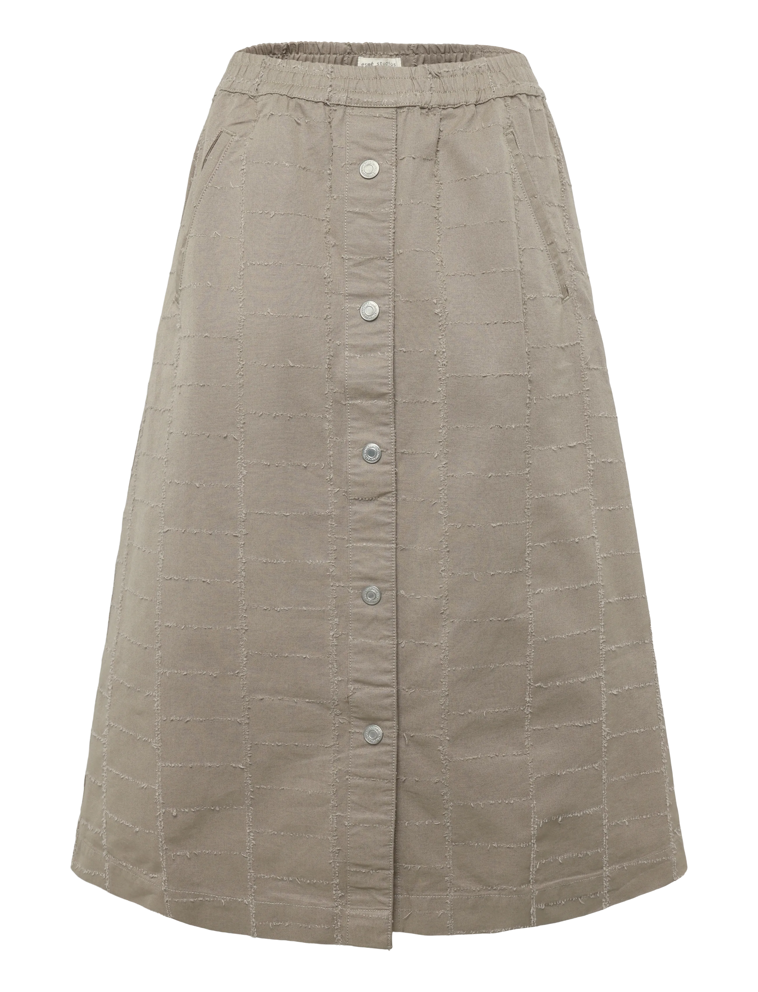 Esme Studios ESSalia Midi Skirt GOTS - Kläder - FUNGI / beige