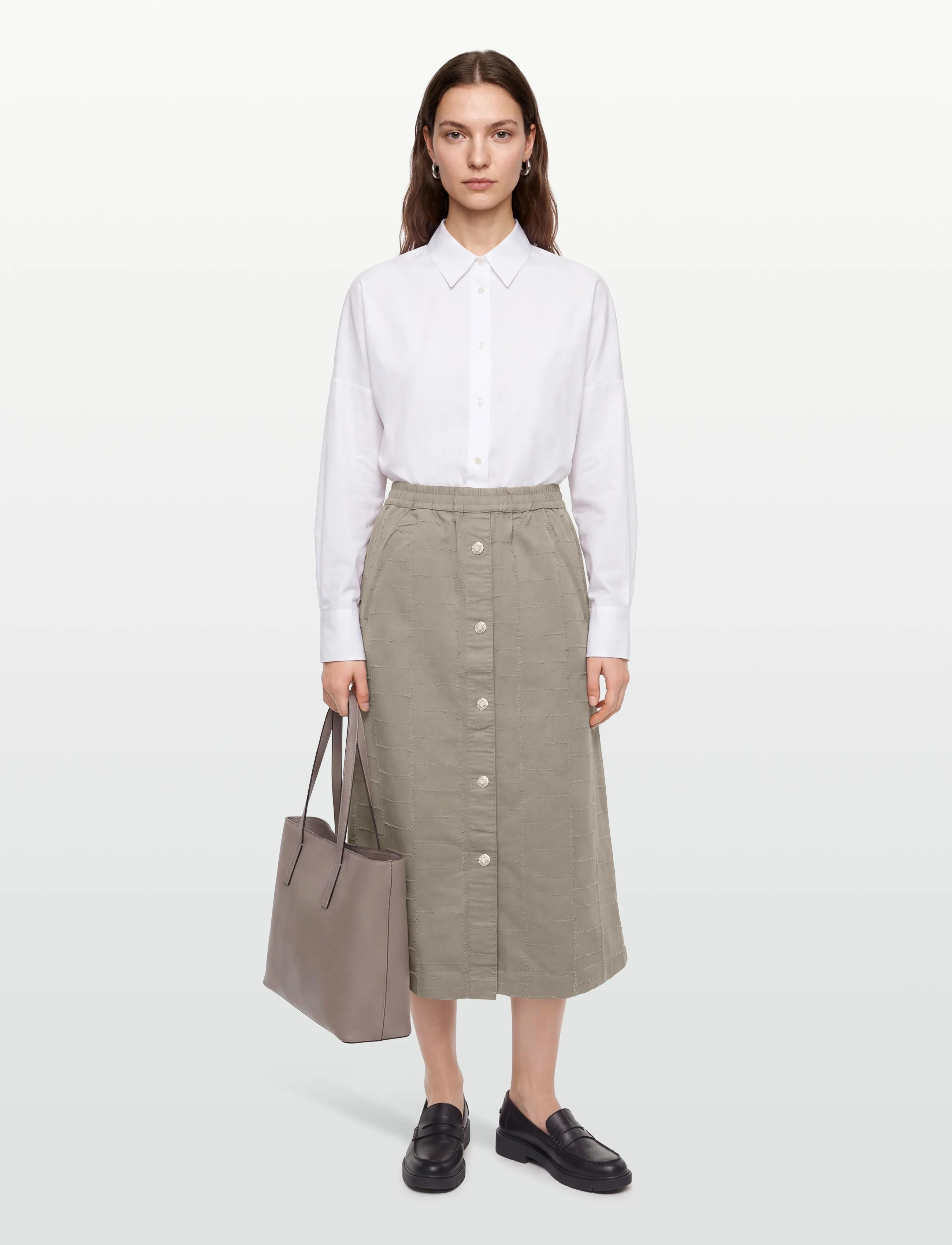 Esme Studios - ESSalia Midi Skirt GOTS - midiseelikud - fungi - 0