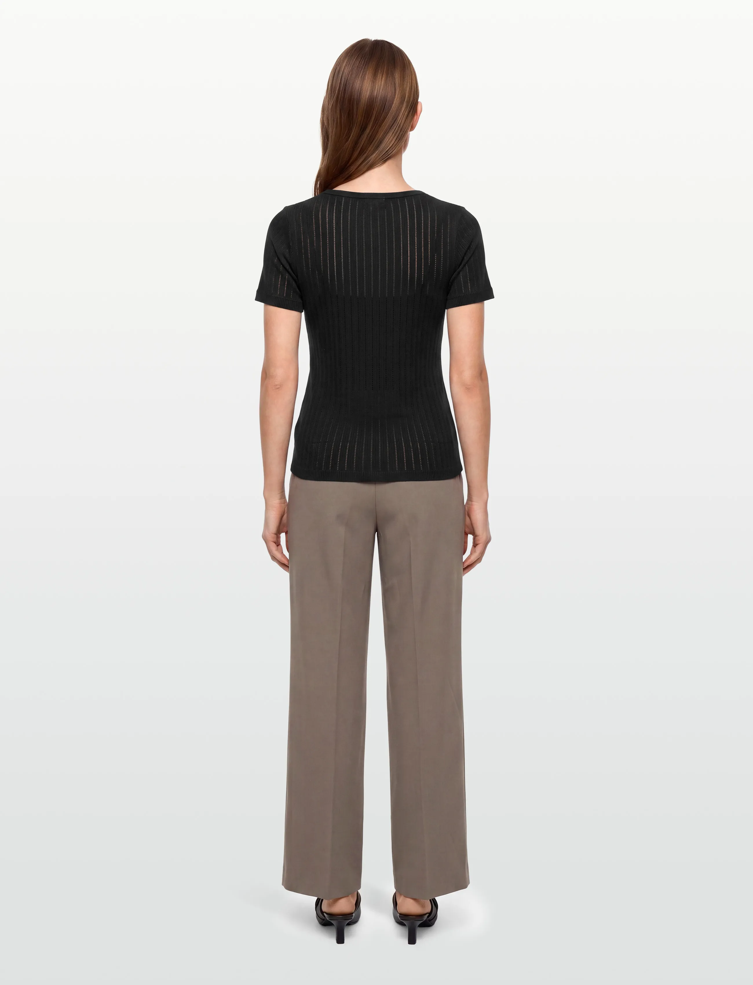 Esme Studios - ESElla Wide O-neck Top GOTS - autumn clothing - black - 4