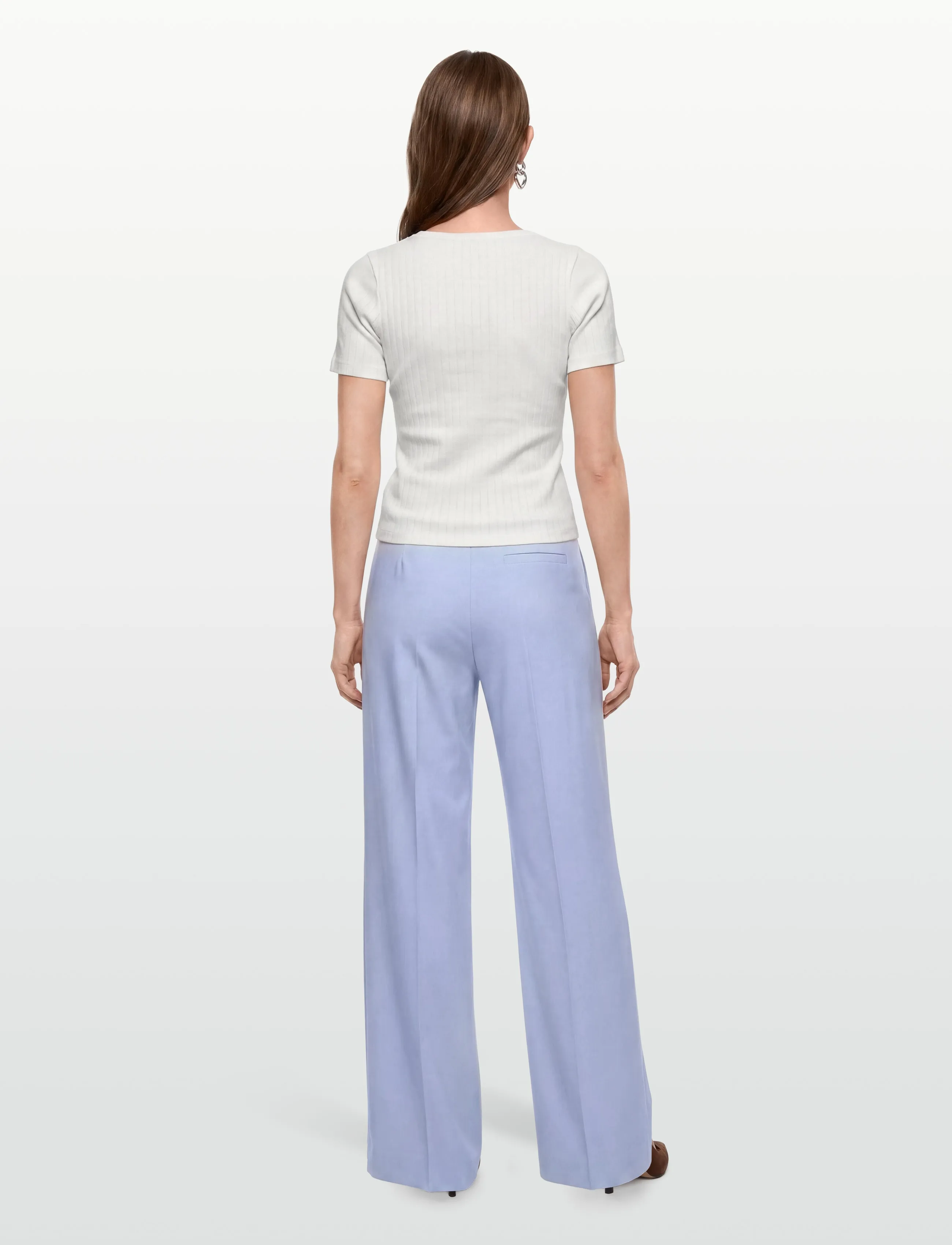 Esme Studios - ESElla Wide O-neck Top GOTS - laveste priser - snow white - 5