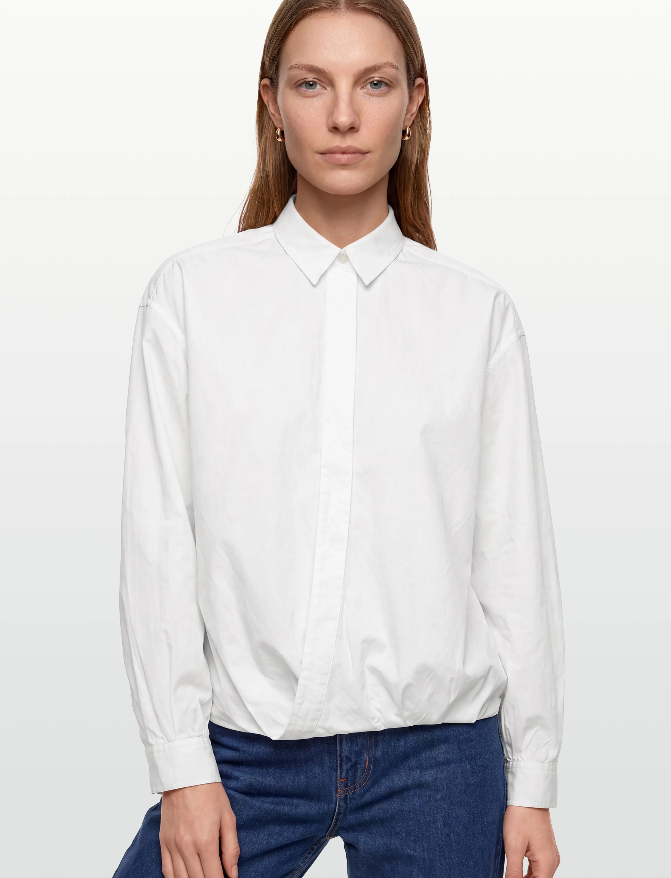 Esme Studios - ESVilja Wrap Shirt - langærmede skjorter - white - 3