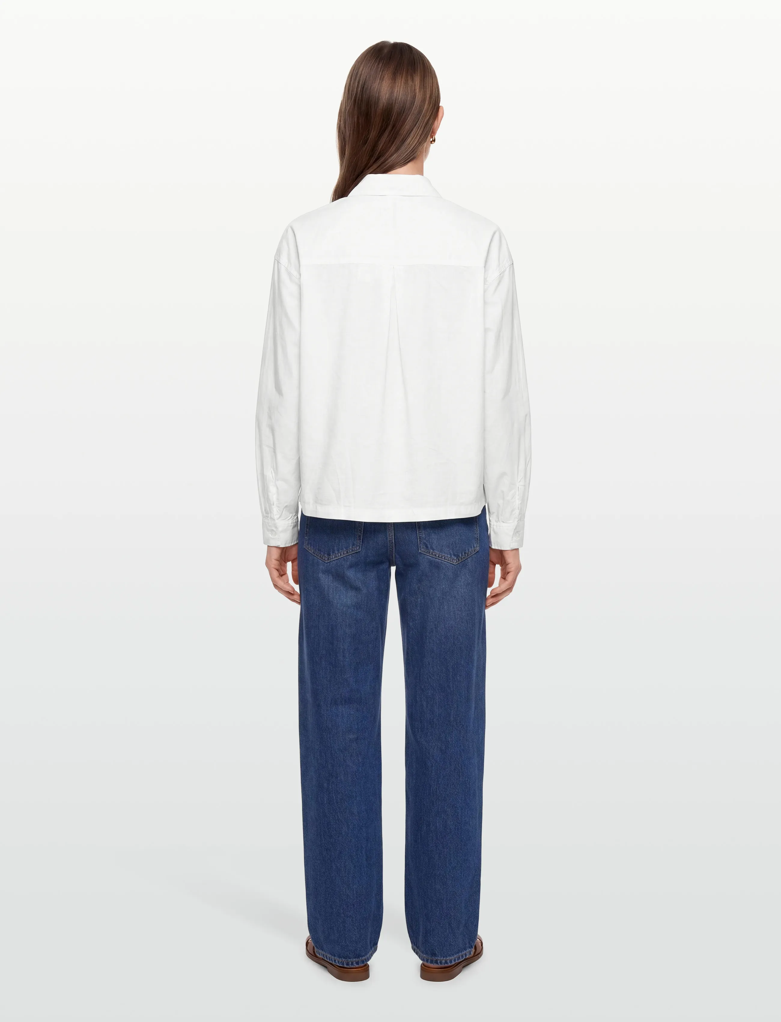 Esme Studios - ESVilja Wrap Shirt - langærmede skjorter - white - 4