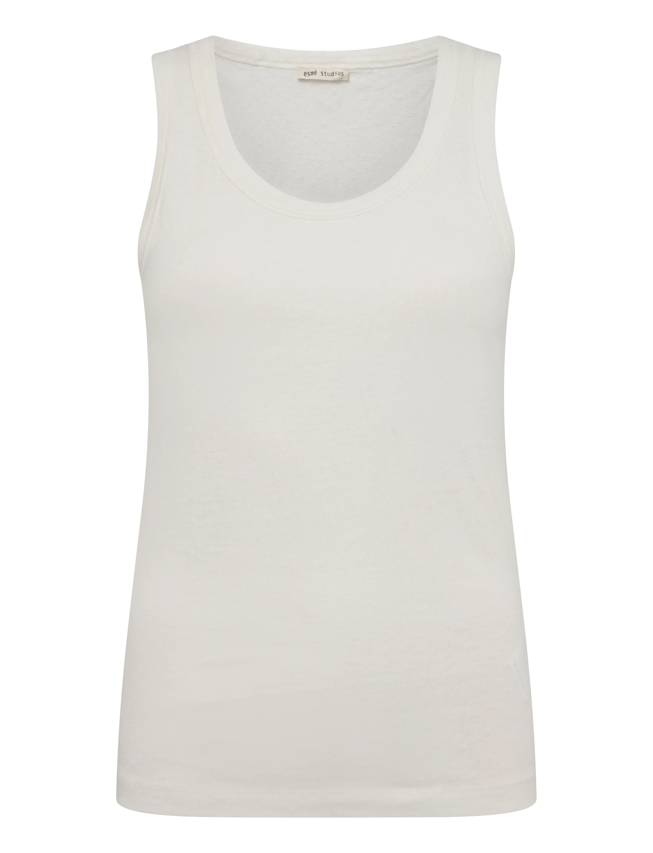 Esme Studios ESElina SL Top GOTS - Kläder - SNOW WHITE / white