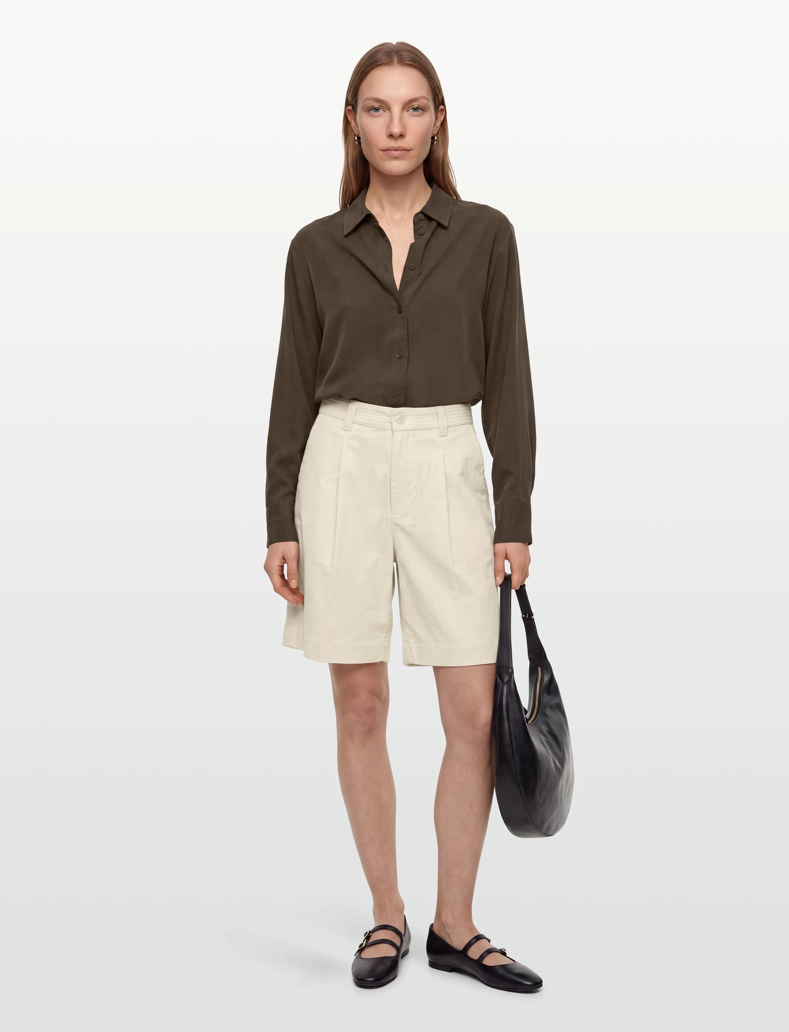 Esme Studios - ESTamarik Shorts - casual shorts - pearled ivory - 0