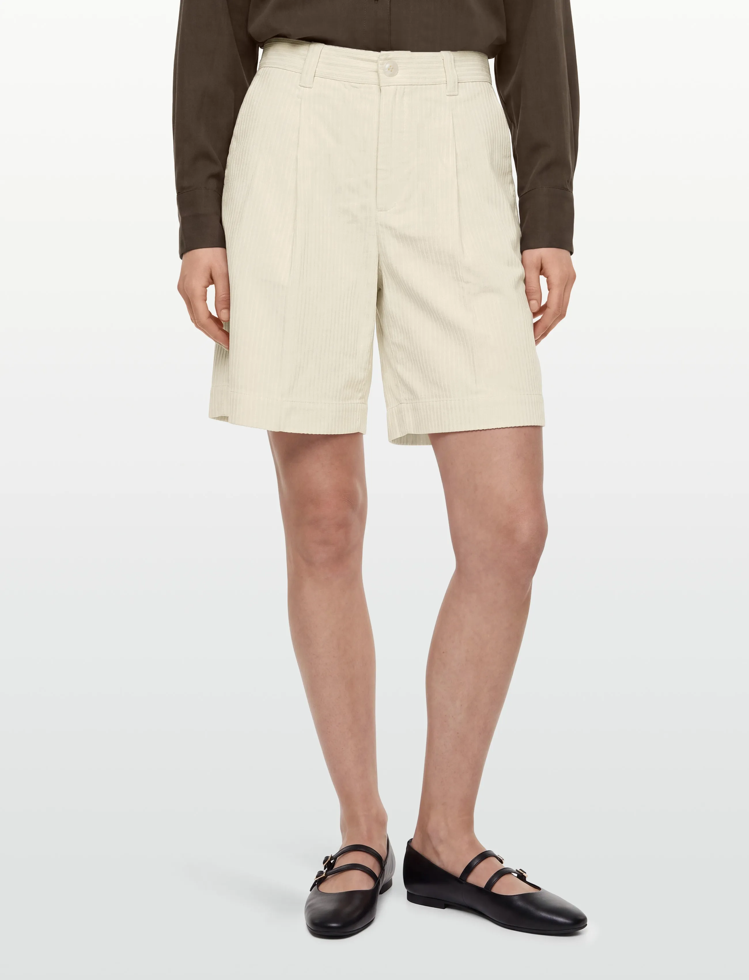 Esme Studios - ESTamarik Shorts - casual shorts - pearled ivory - 3