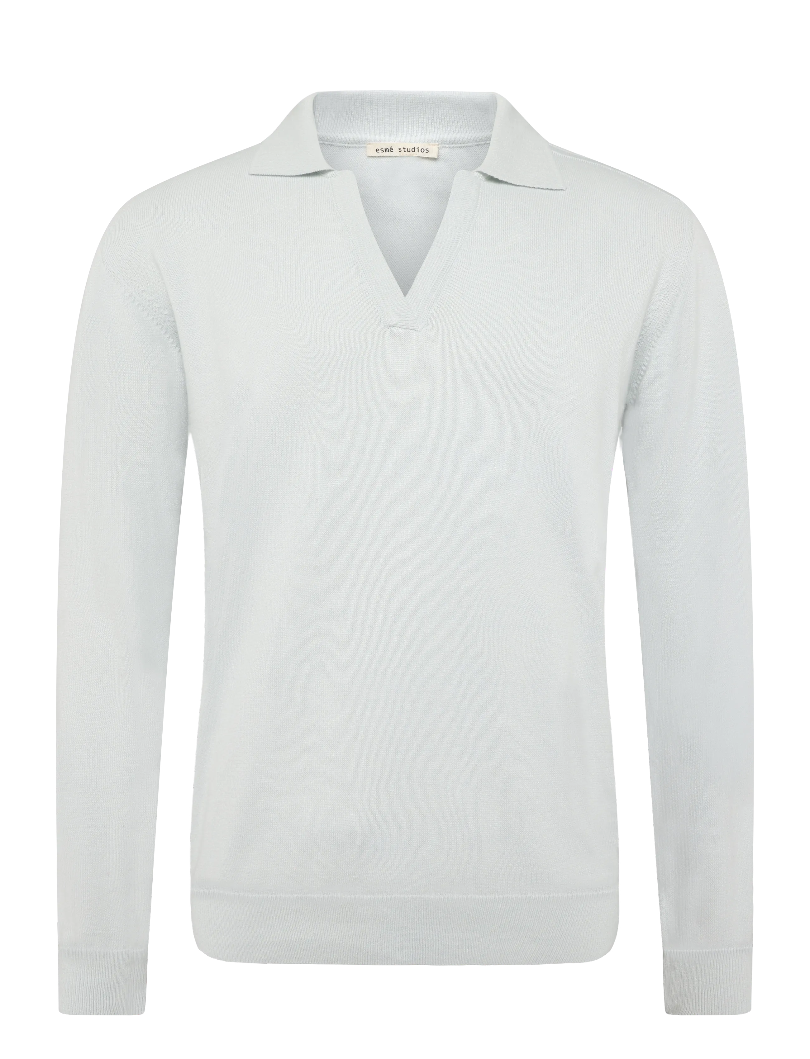 ESME STUDIOS Esnola Knit Polo Gots Blau - XS - Damen