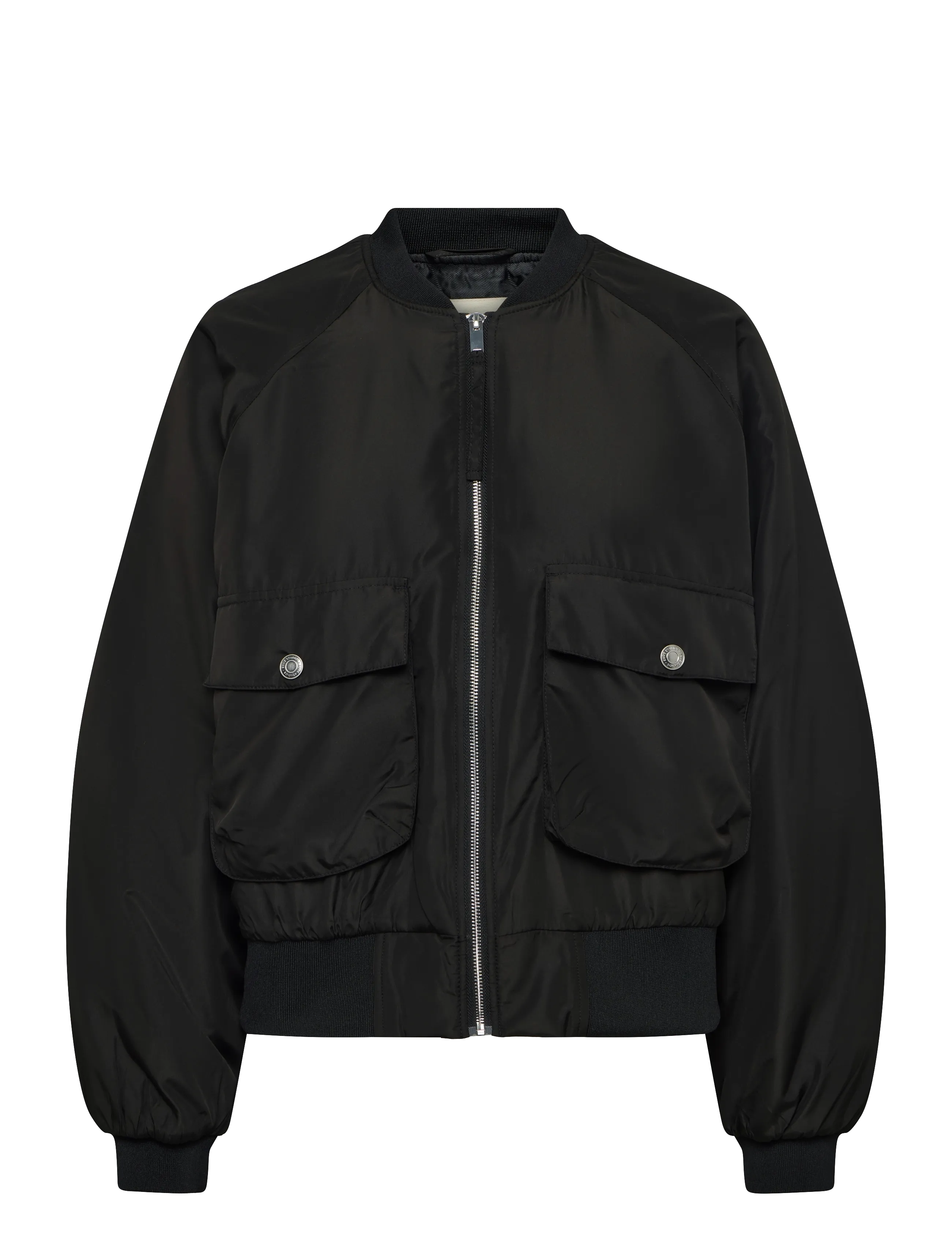 Esme Studios ESFlair Short Bomber Jacket - Bomber jackets - BLACK / black