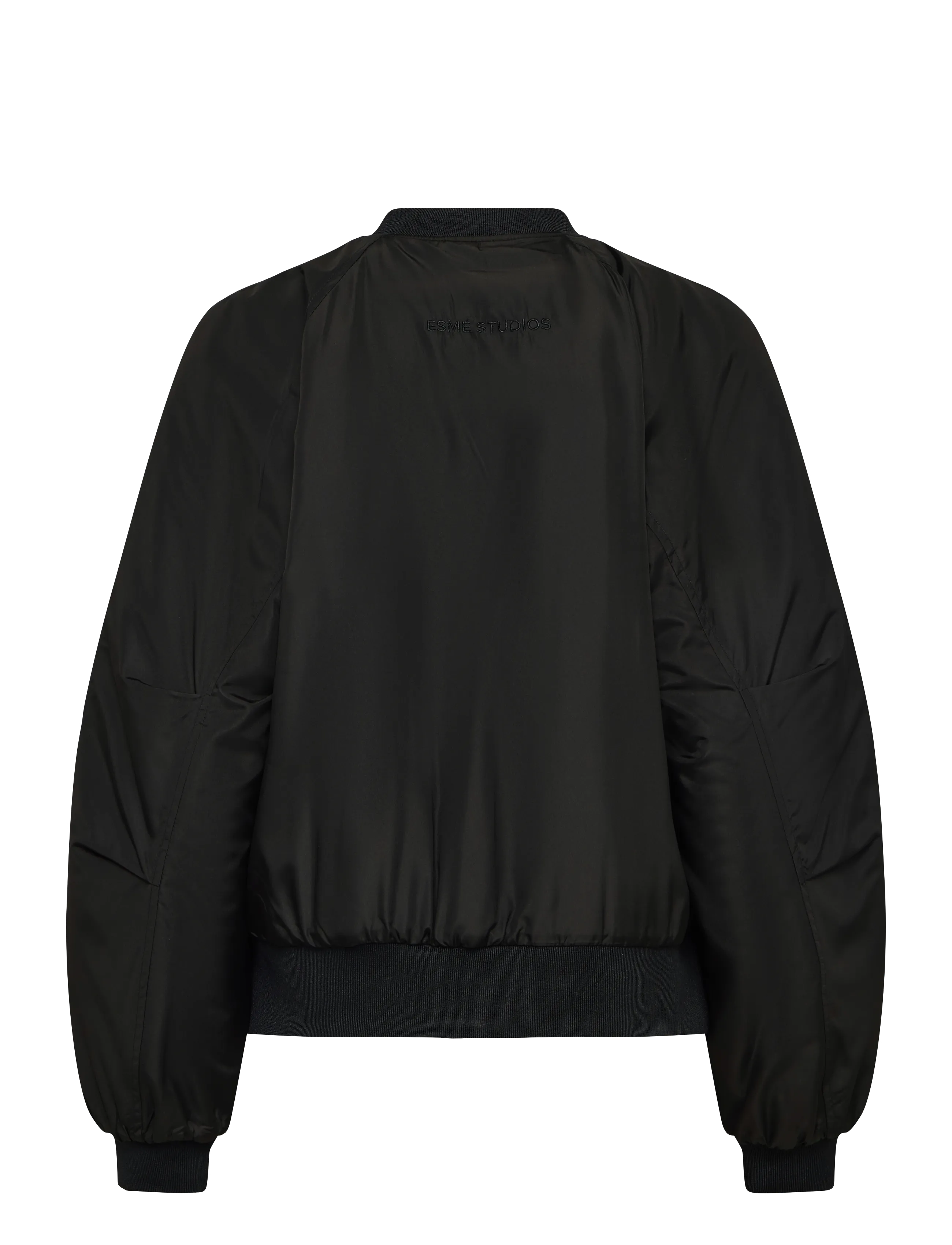 Esme Studios - ESFlair Short Bomber Jacket - outerwear - black - 1