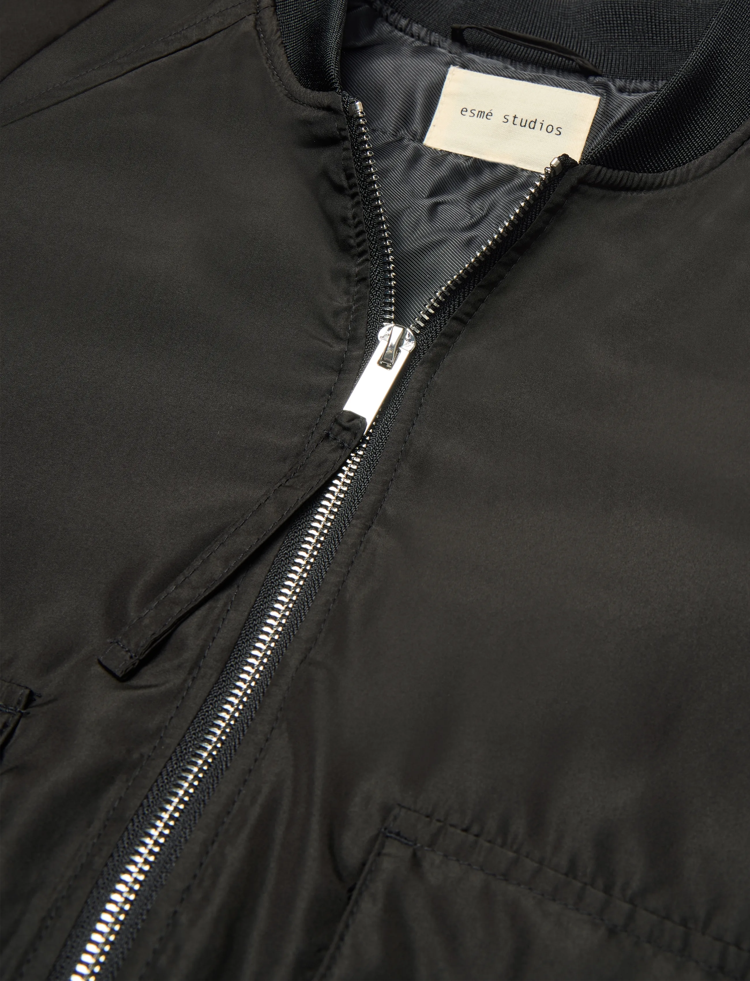 Esme Studios - ESFlair Short Bomber Jacket - outerwear - black - 2