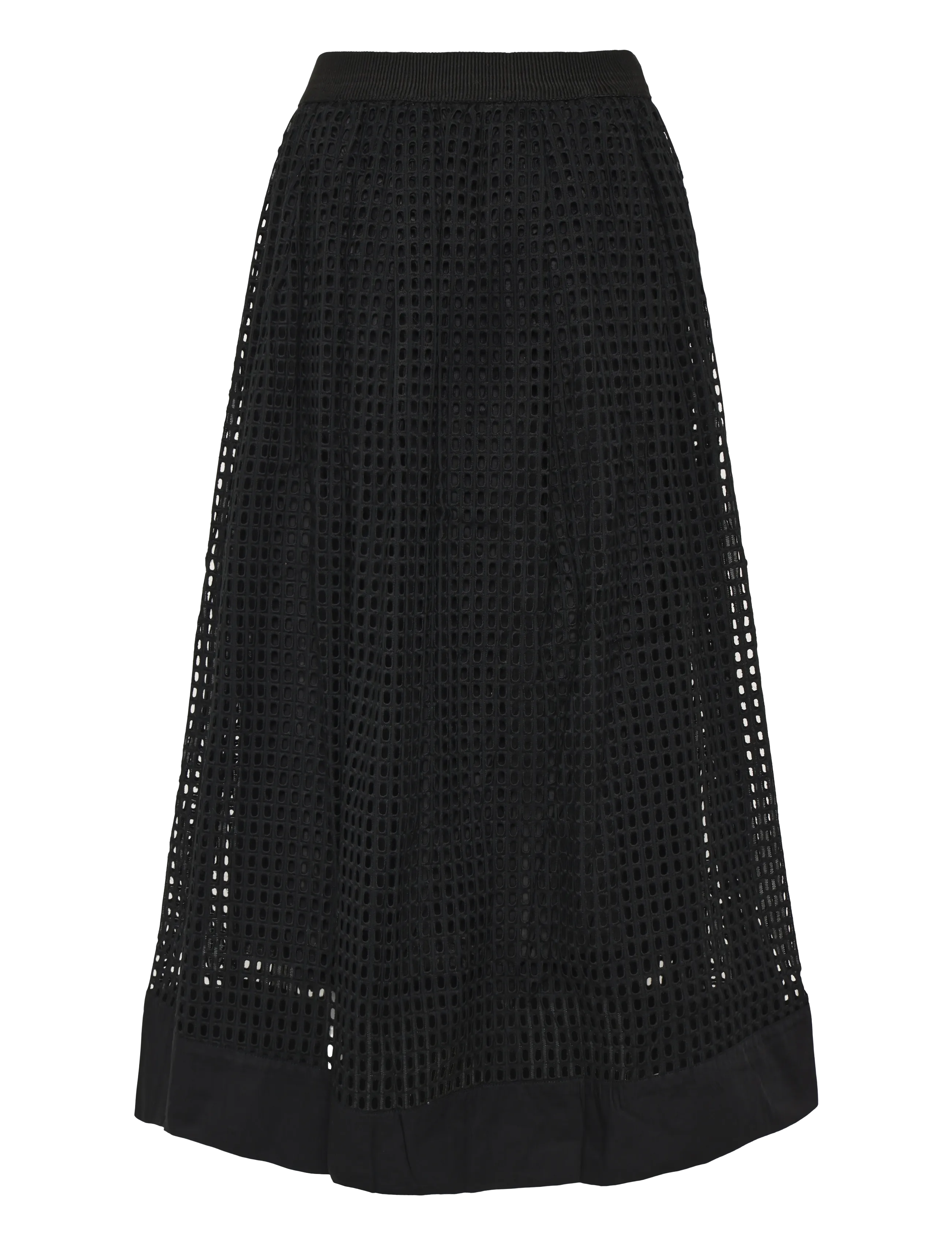 Esme Studios - ESSonna Skirt GOTS - midi kjolar - black - 1