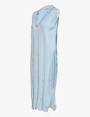 Esme Studios - ESMae Sleeveless Polo Ankle Dress Knit - summer dresses - celestial blue - 2