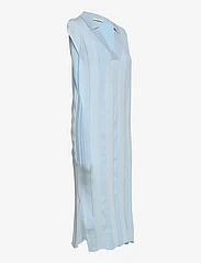 Esme Studios - ESMae Sleeveless Polo Ankle Dress Knit - midi-kleider - celestial blue - 3