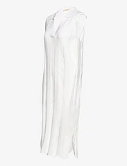 Esme Studios - ESMae Sleeveless Polo Ankle Dress Knit - summer dresses - snow white - 3