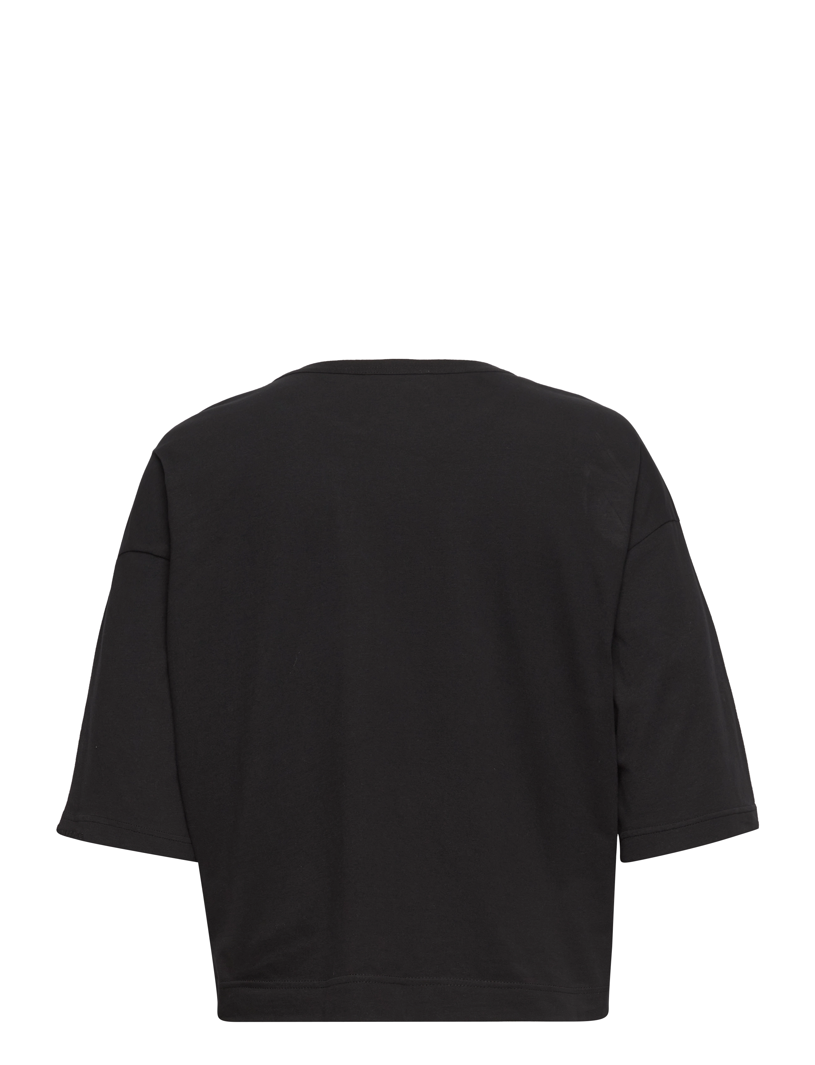 Esme Studios - ESSigne 2/4 Boxy T-shirt GOTS - t-shirts - black - 1