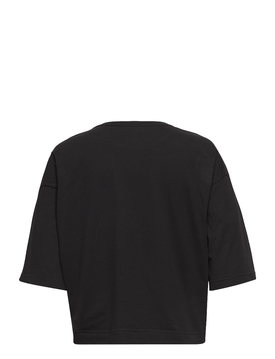 Esme Studios - ESSigne 2/4 Boxy T-shirt GOTS - t-shirts - black - 1