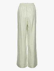 Esme Studios - ESDella Loose Pants - bikses ar platām starām - laurel green check - 1