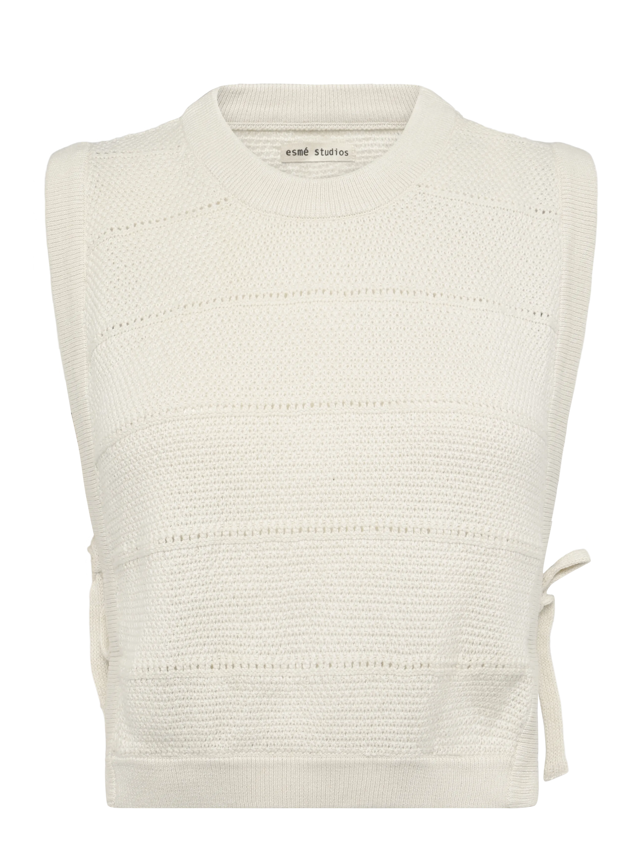 ESME STUDIOS Esrana Knit Vest Gots Cream - XS/S - Damen