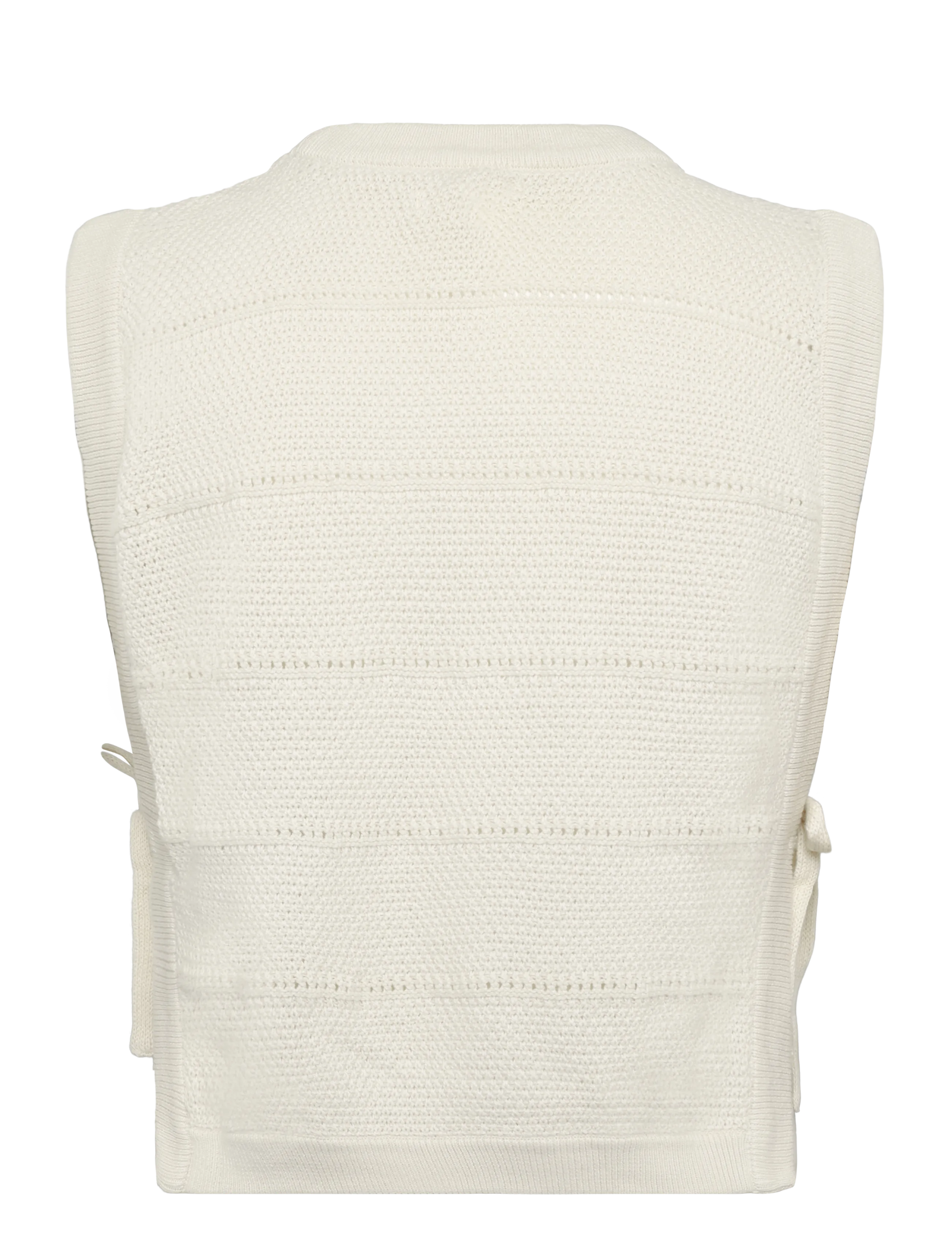 Esme Studios - ESRana Knit Vest GOTS - strikveste - pristine - 1