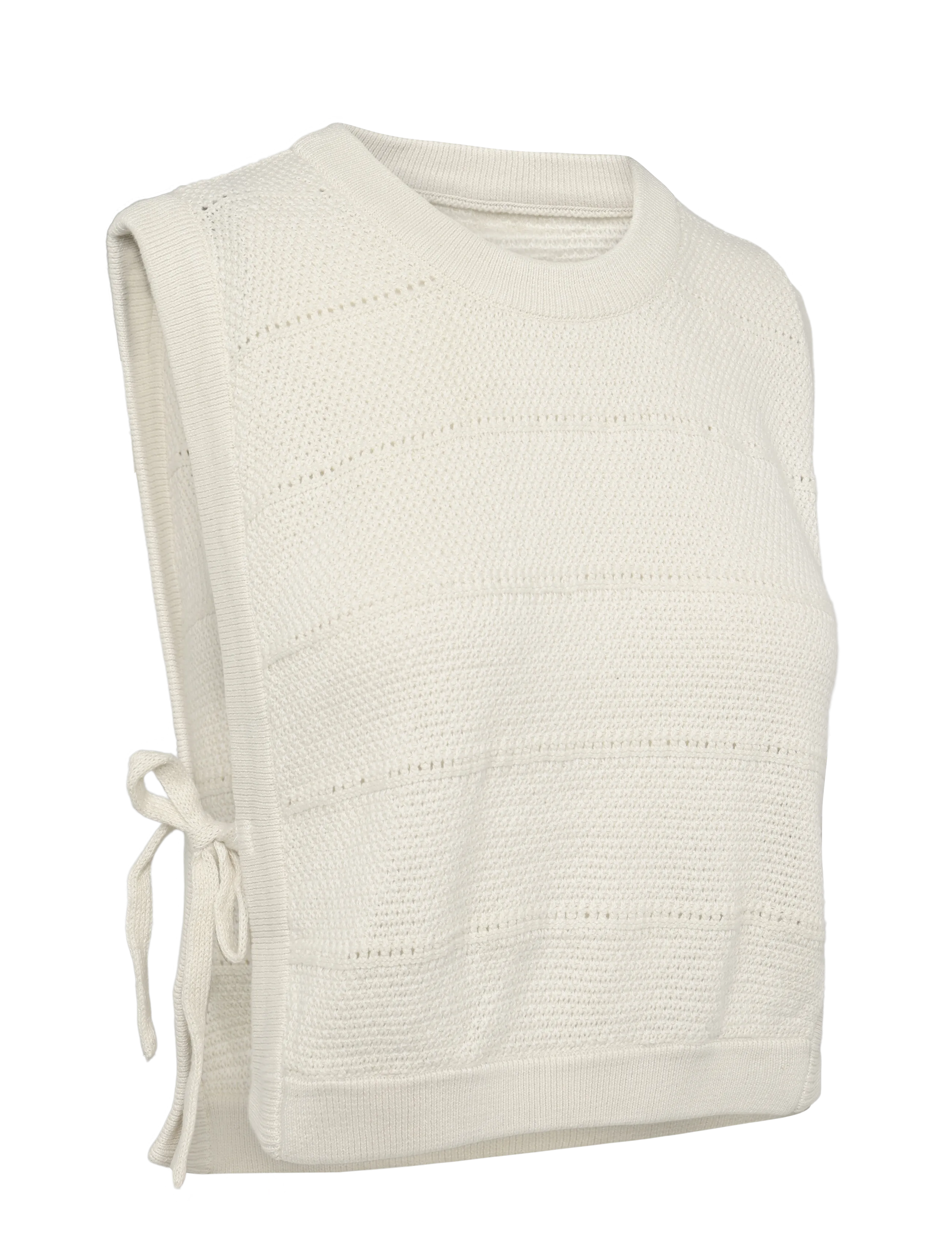 Esme Studios - ESRana Knit Vest GOTS - strikveste - pristine - 3