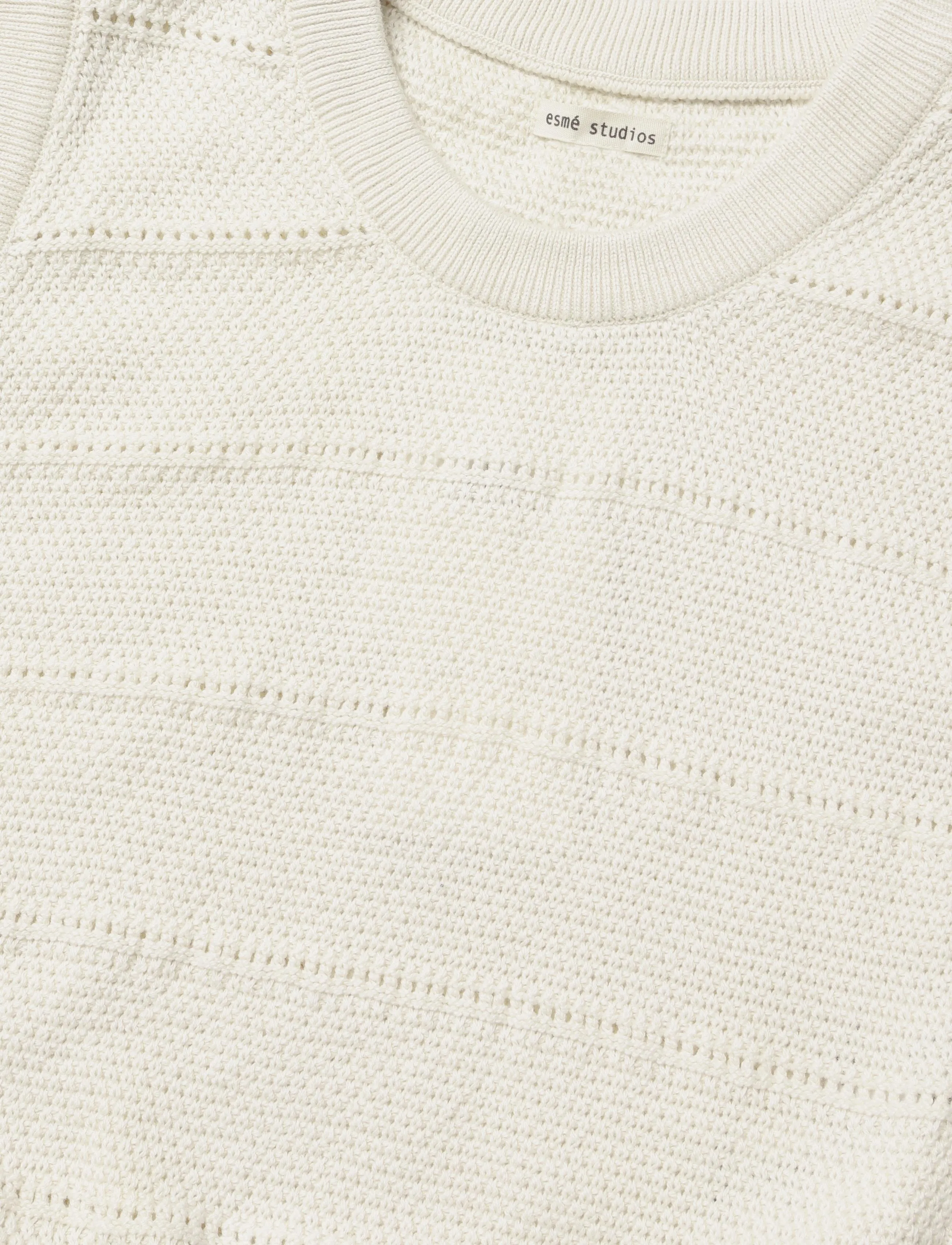Esme Studios - ESRana Knit Vest GOTS - strikveste - pristine - 4