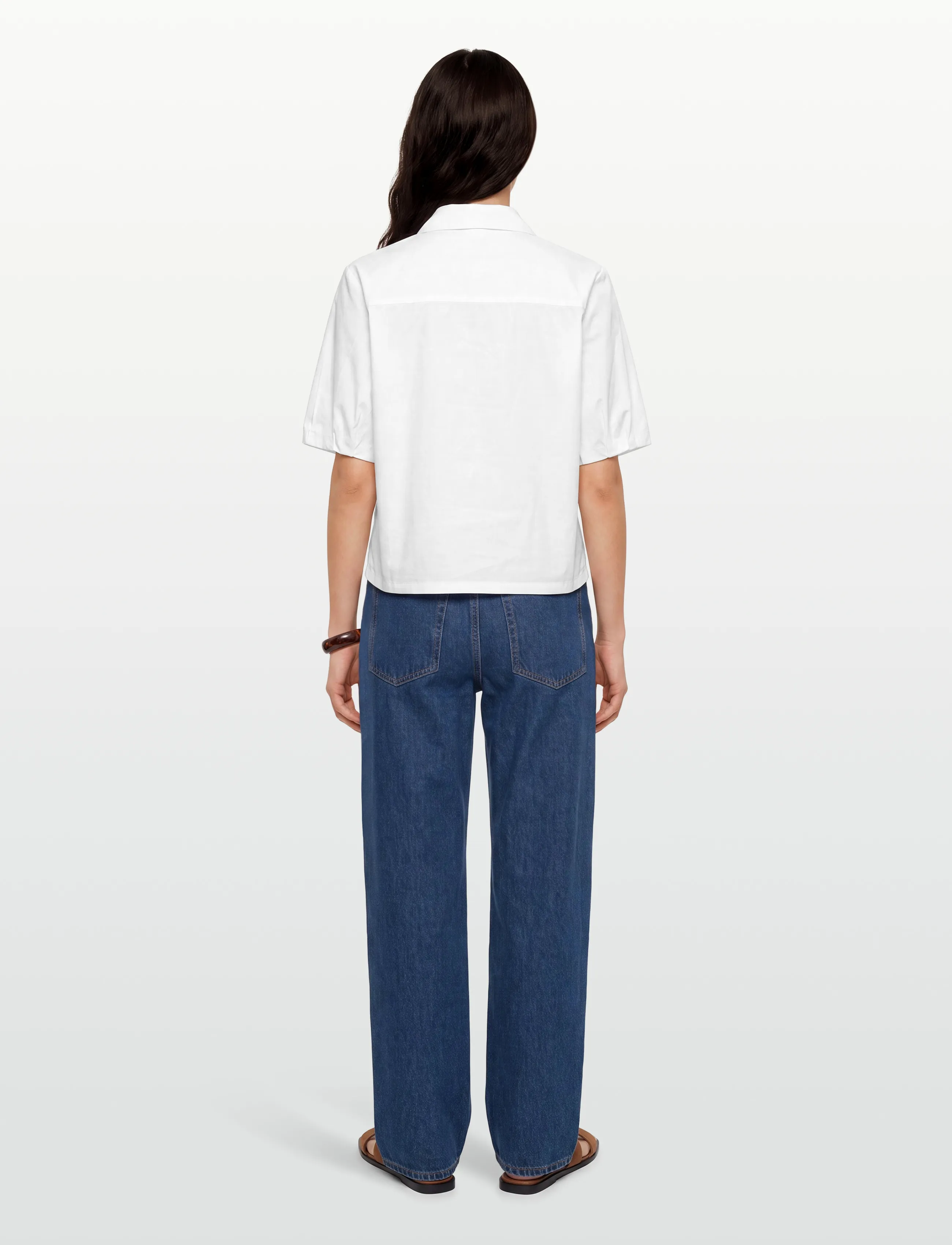 Esme Studios - ESBilly 2/4 Sleeve Shirt - kortärmade skjortor - white - 4