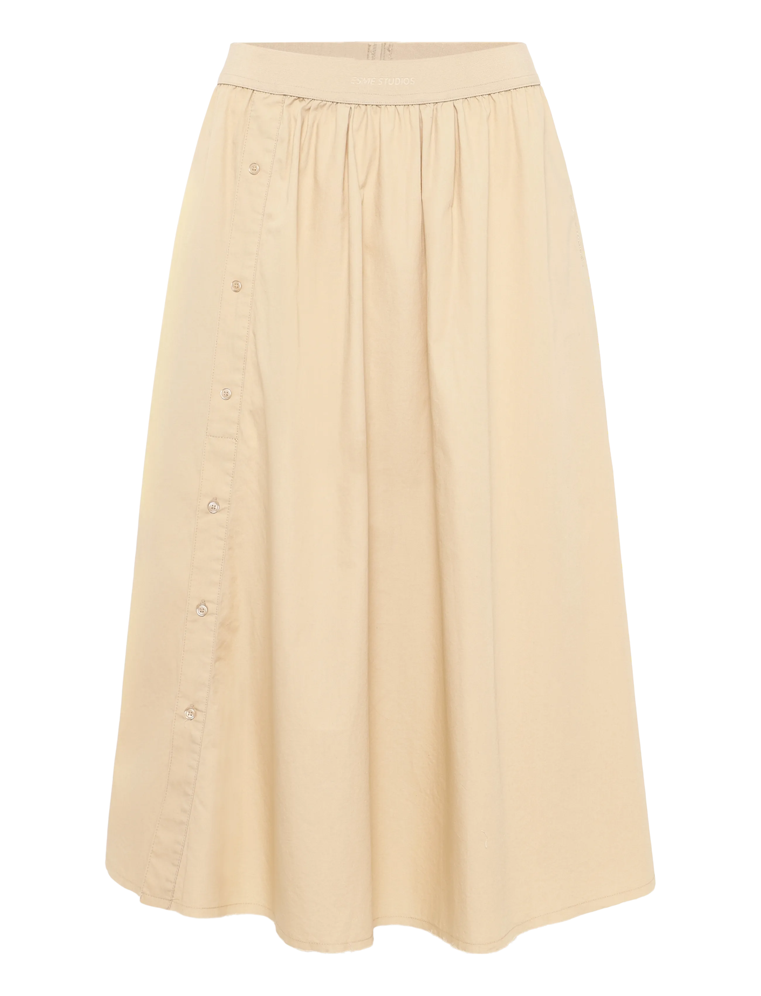 Esme Studios ESBilly Midi Skirt - Midi Röcke - SAFARI / beige