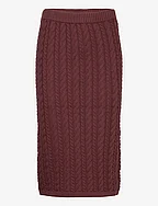 ESBraidy Skirt Knit - BITTER CHOCOLATE