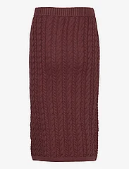 Esme Studios - ESBraidy Skirt Knit - strikkede nederdele - bitter chocolate - 1