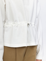 Esme Studios - ESGrace LS Blouse - long-sleeved blouses - snow white - 4