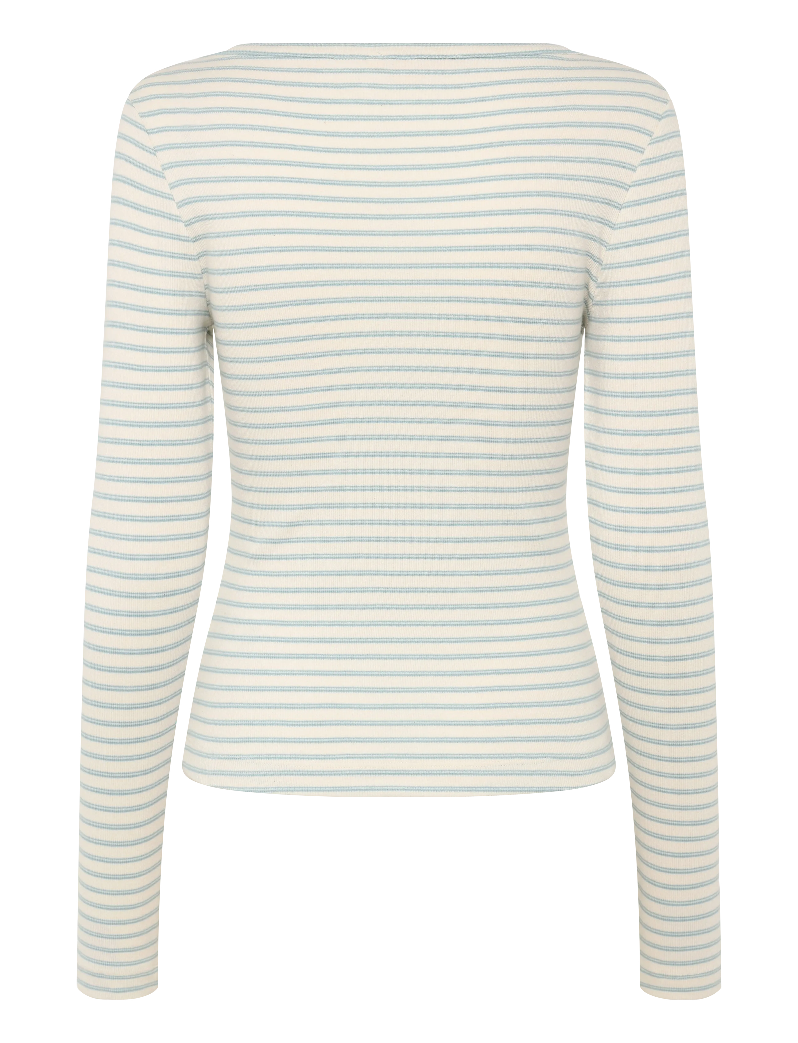 Esme Studios - ESBlossom Stripe LS Top GOTS - ashley blue stripe comb. - 1