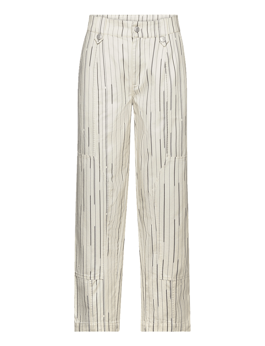 Esme Studios - ESFrankie Pants - buttercream stripes - 1